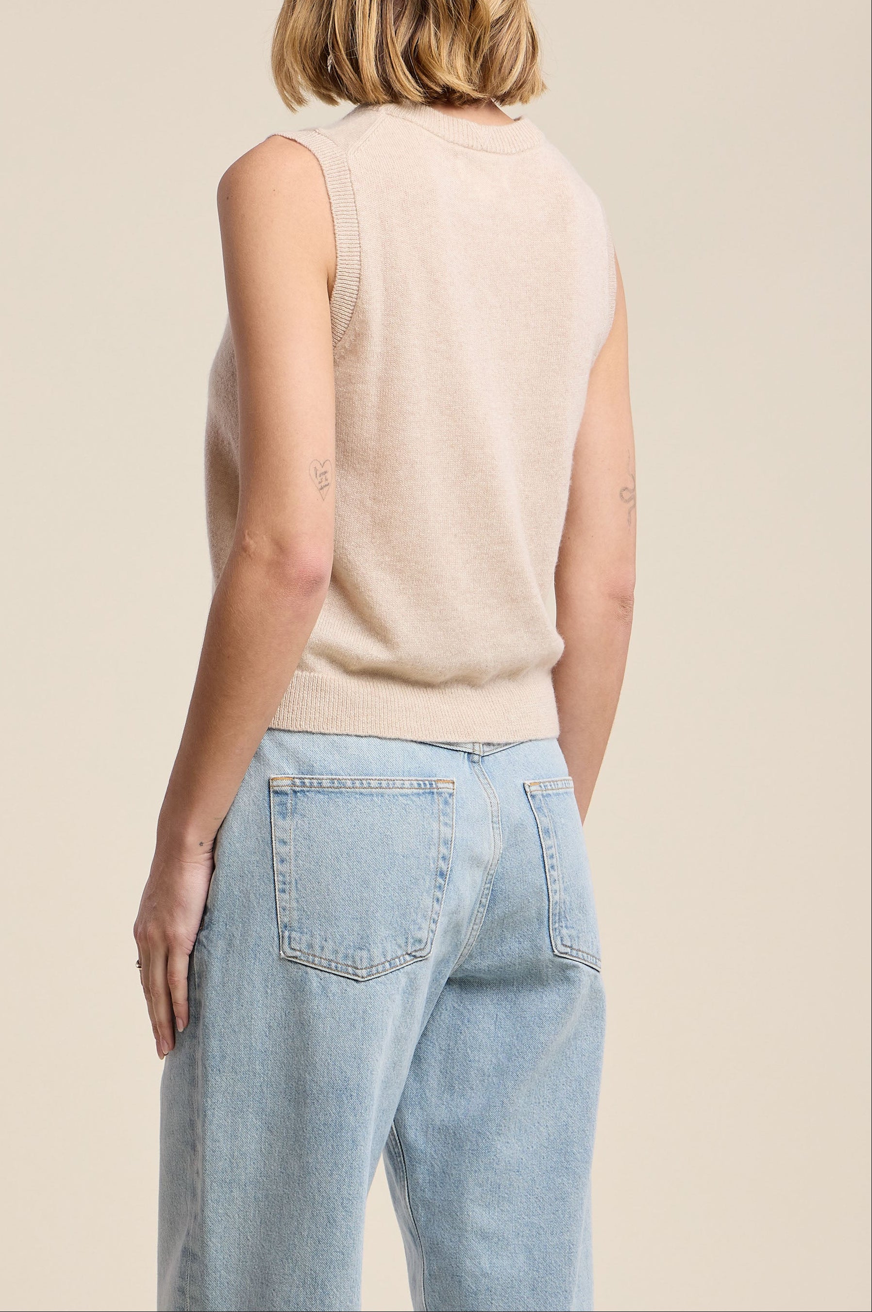 Ivana Sweater Vest - Oat