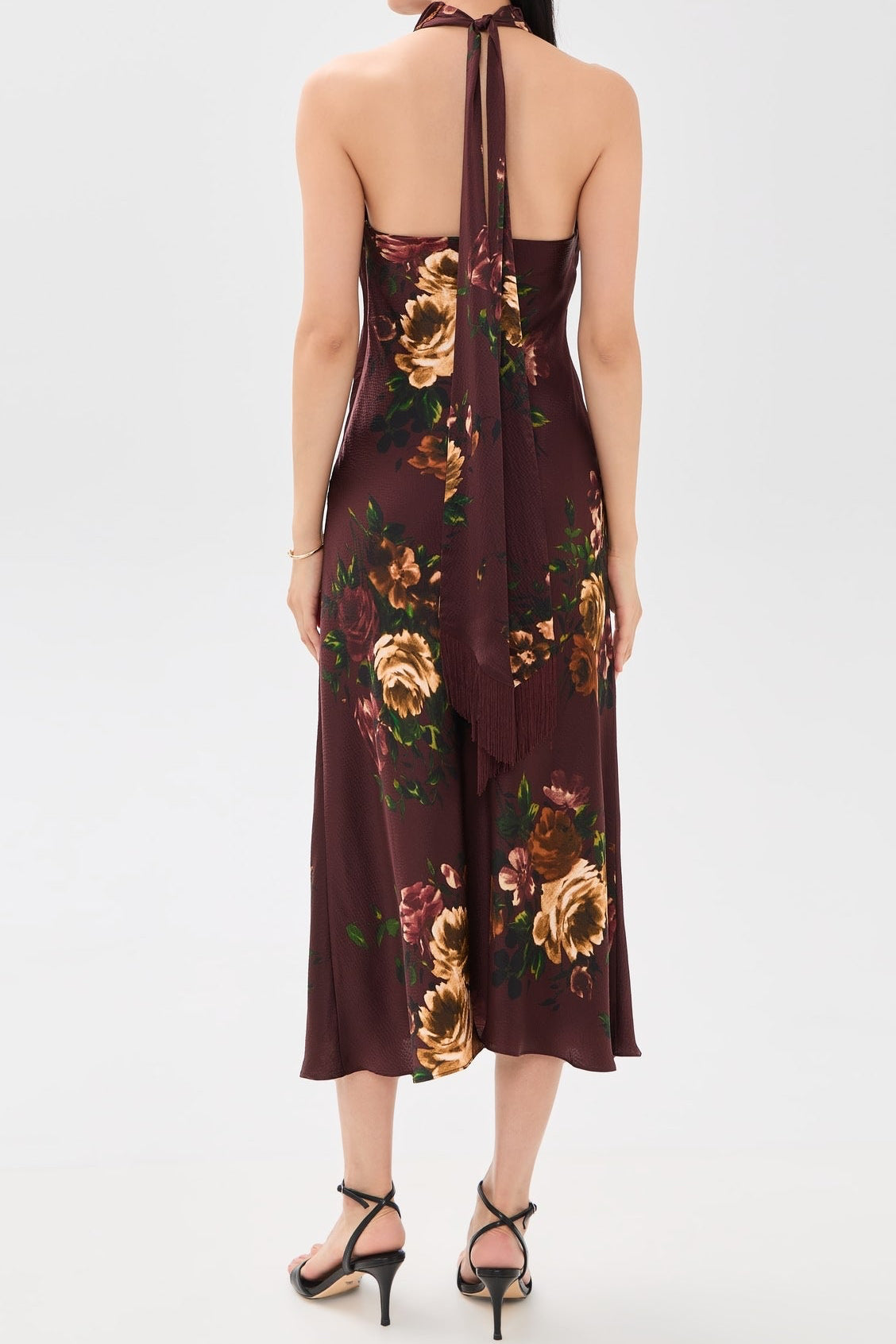 Fara Dress - Ariana Flora Merlot