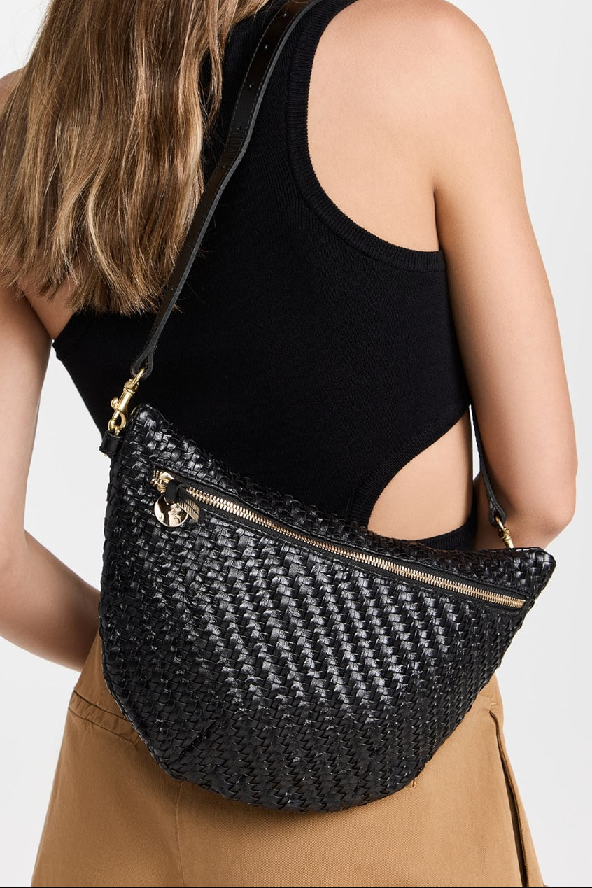 Grande Fanny - Black Woven Zig-Zag