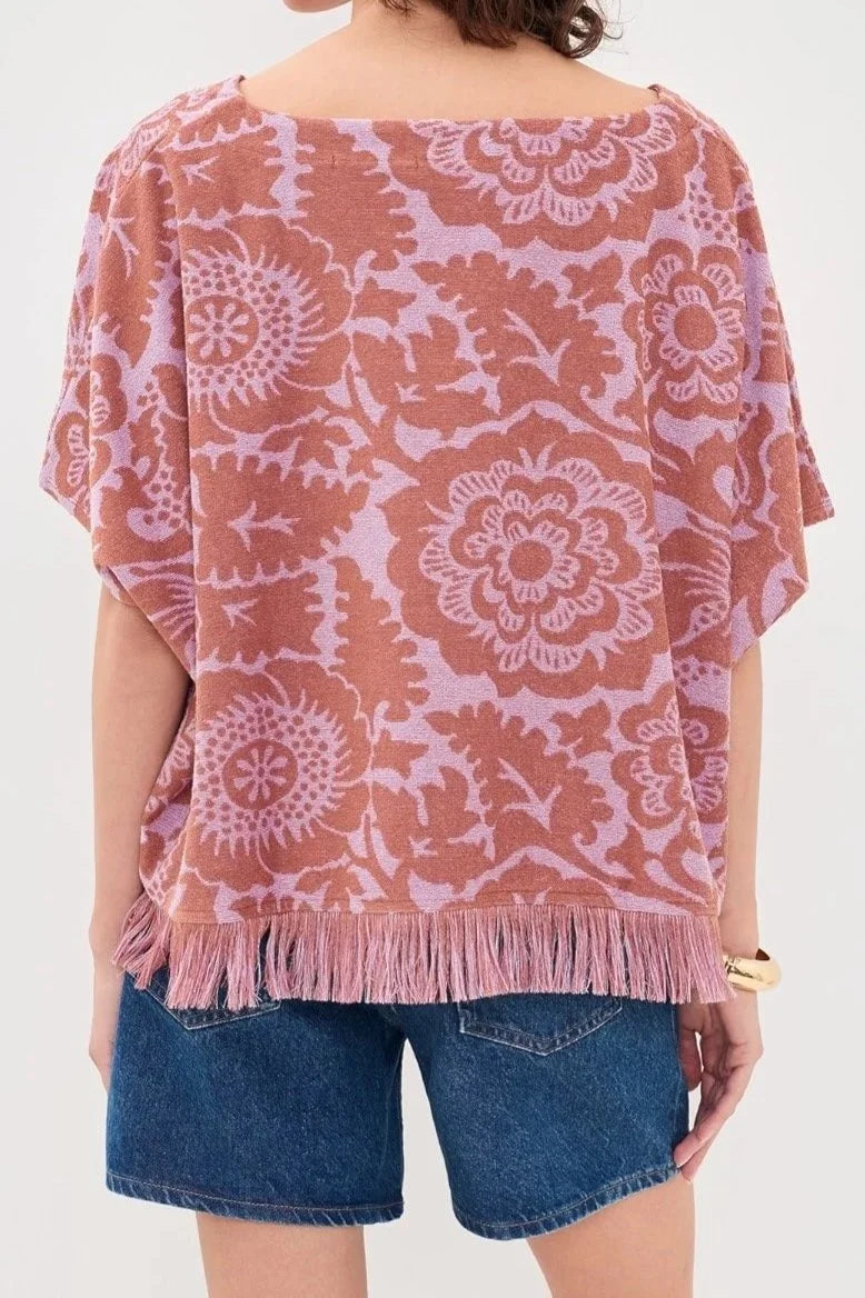 Jorlando Towel Jersey V-Top - Violette
