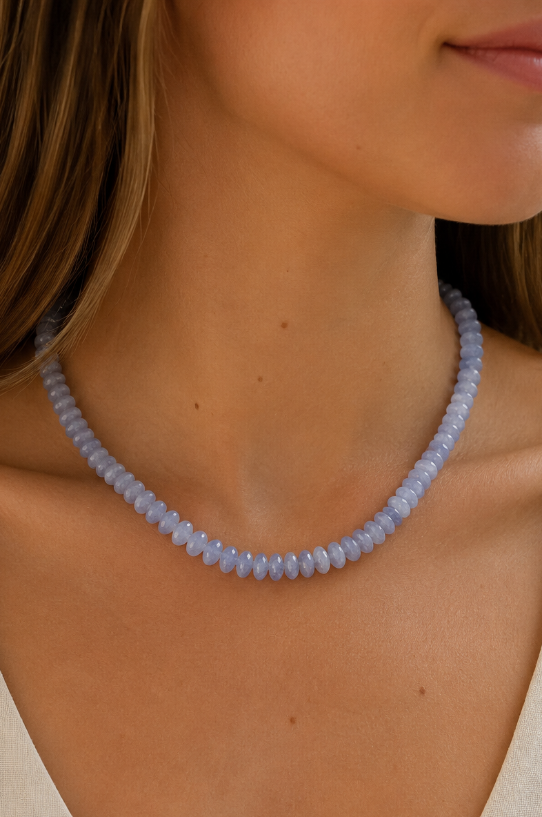 Candy Necklace - Lavender Chalcedony