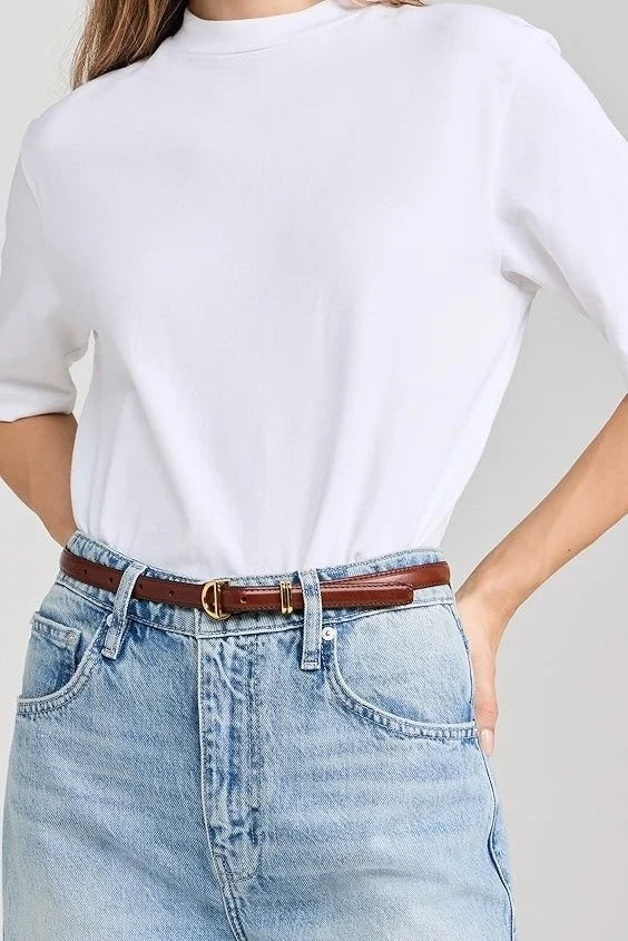 Petit Crescent Belt - Tobacco