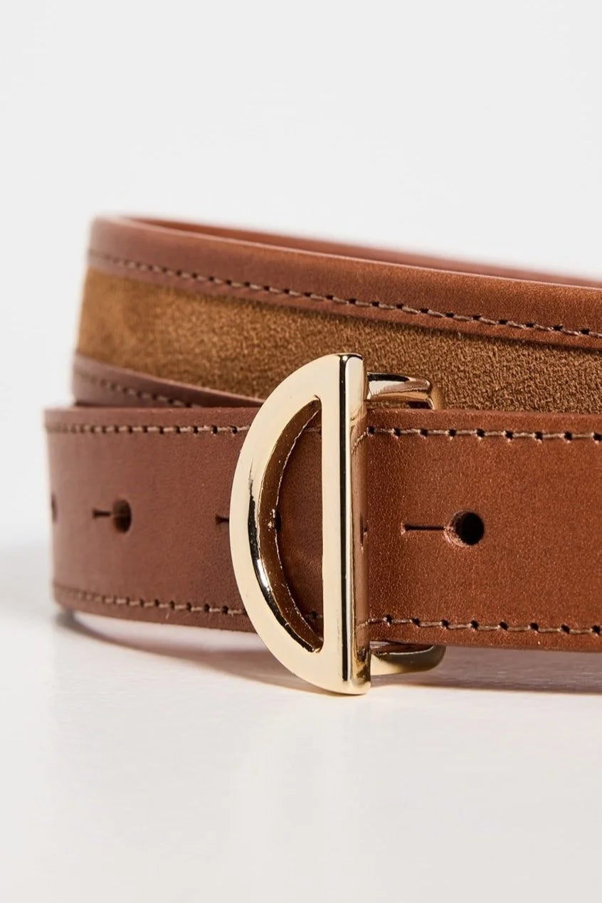 The Crescent Belt - Camel Multi