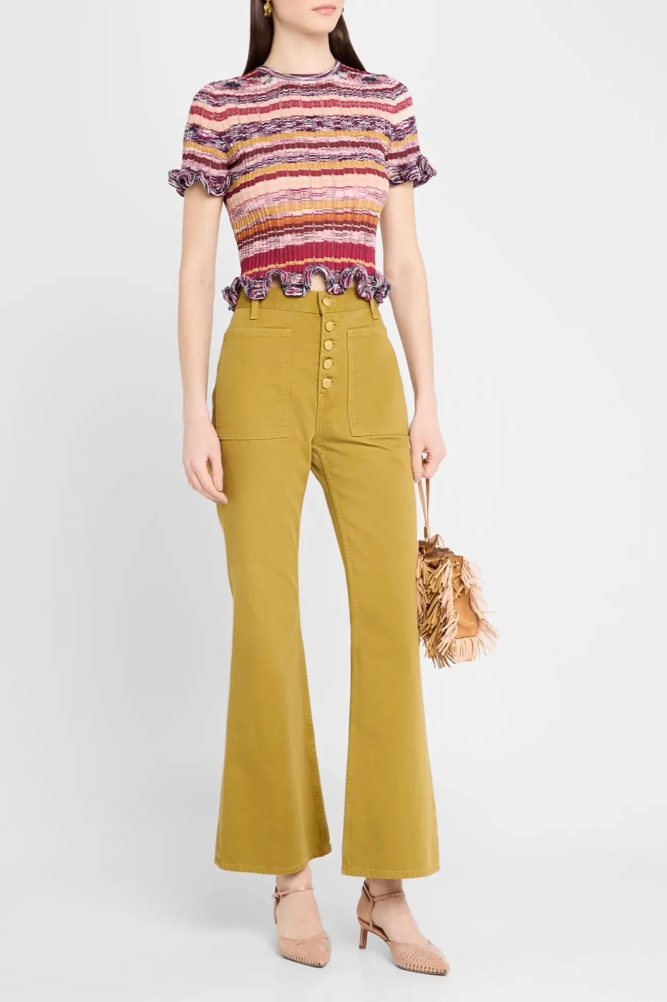 Miya Short Sleeve Knit Top - Prism