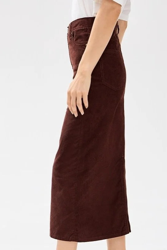 The Column Skirt - Cinnabar