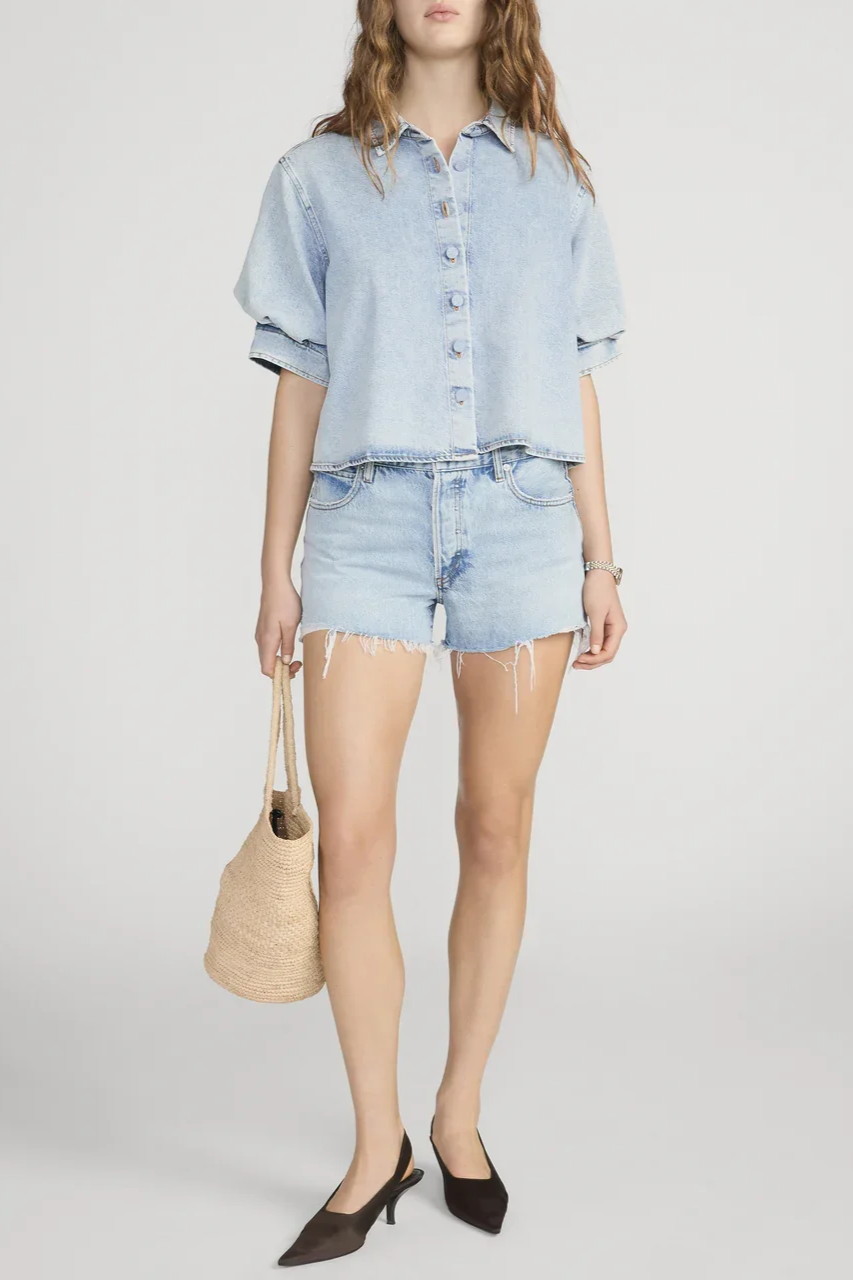 The Billow Sleeve Shirt - Puffin