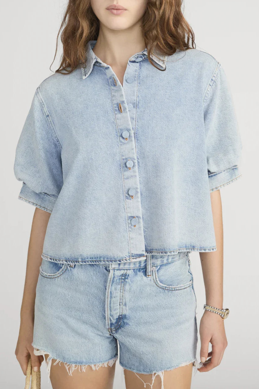 The Billow Sleeve Shirt - Puffin