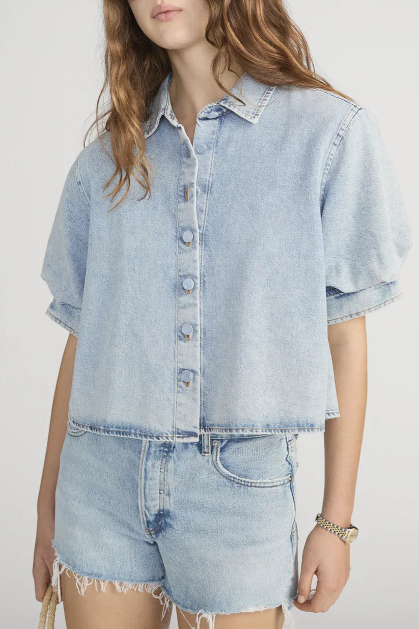 The Billow Sleeve Shirt - Puffin