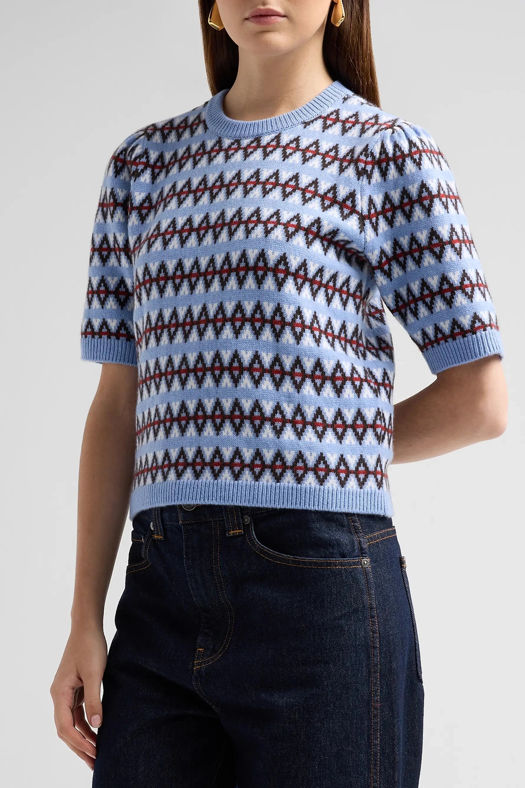 The Cashmere Crew - Periwinkle Fairisle