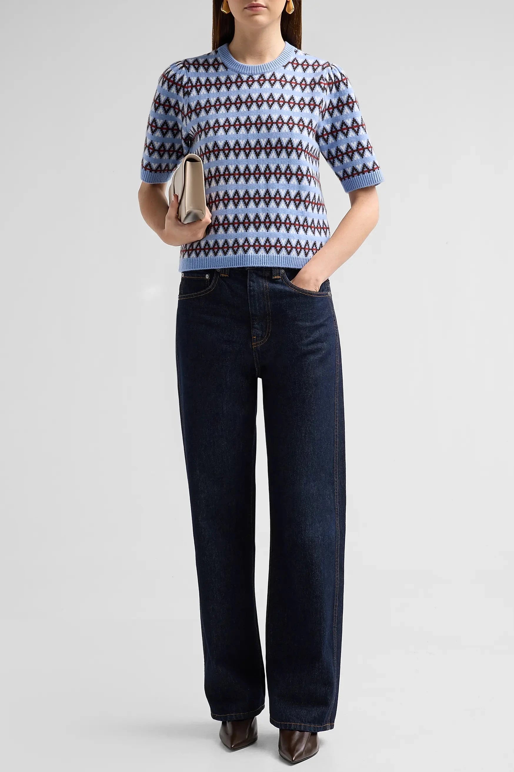 The Cashmere Crew - Periwinkle Fairisle