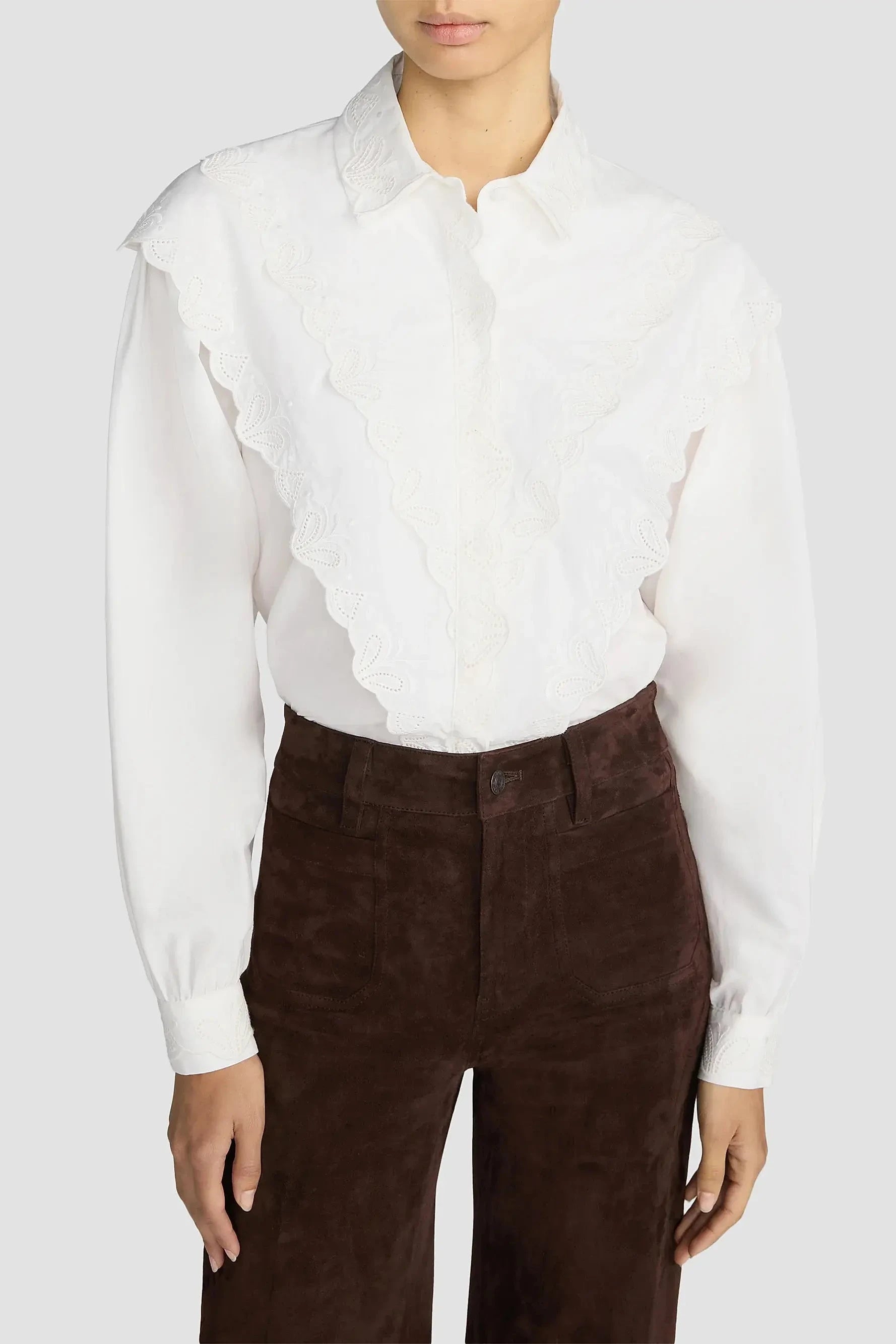 The Poplin Equestrian Shirt - White