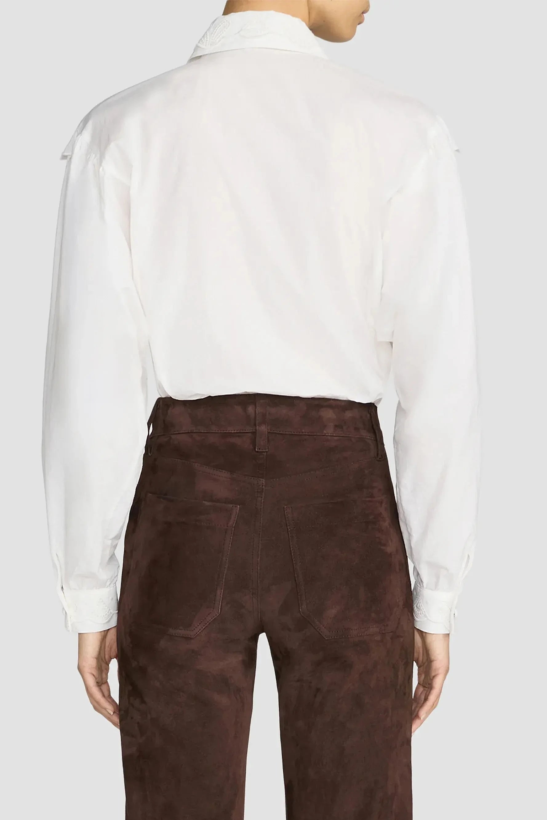 The Poplin Equestrian Shirt - White