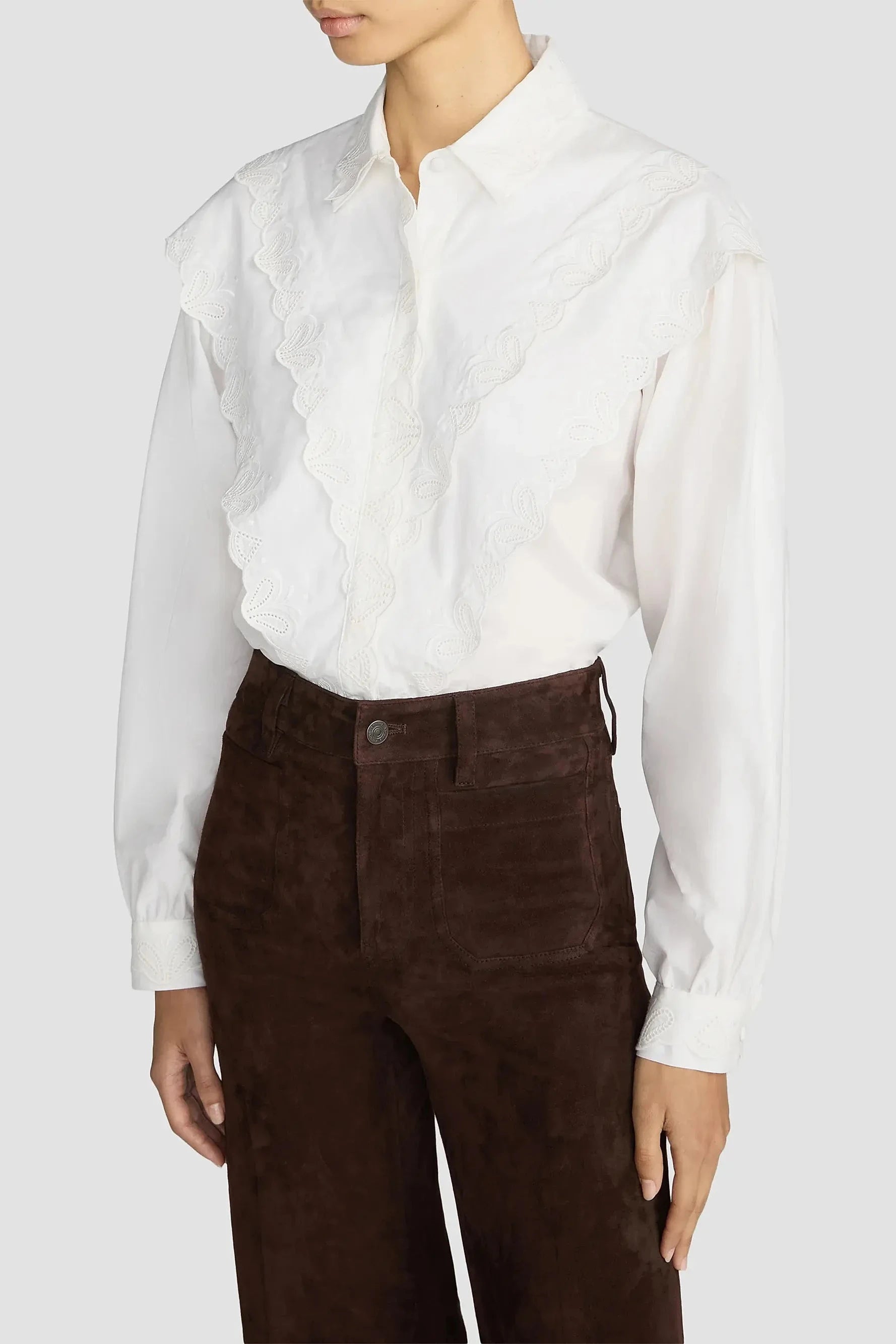 The Poplin Equestrian Shirt - White