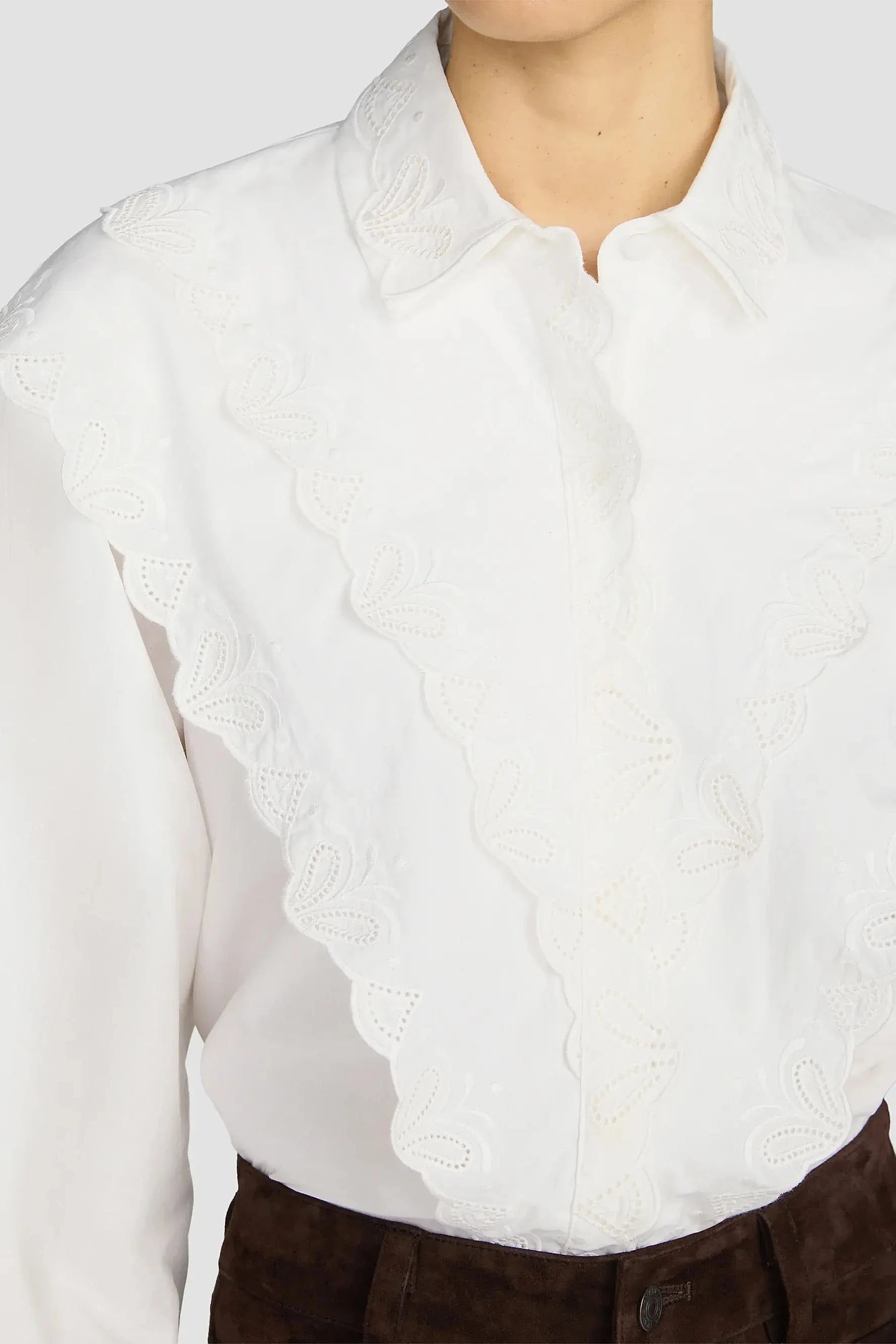 The Poplin Equestrian Shirt - White