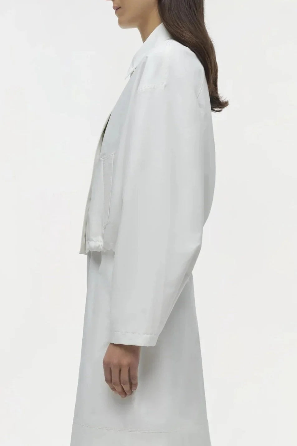Everli Cropped Jacket - White