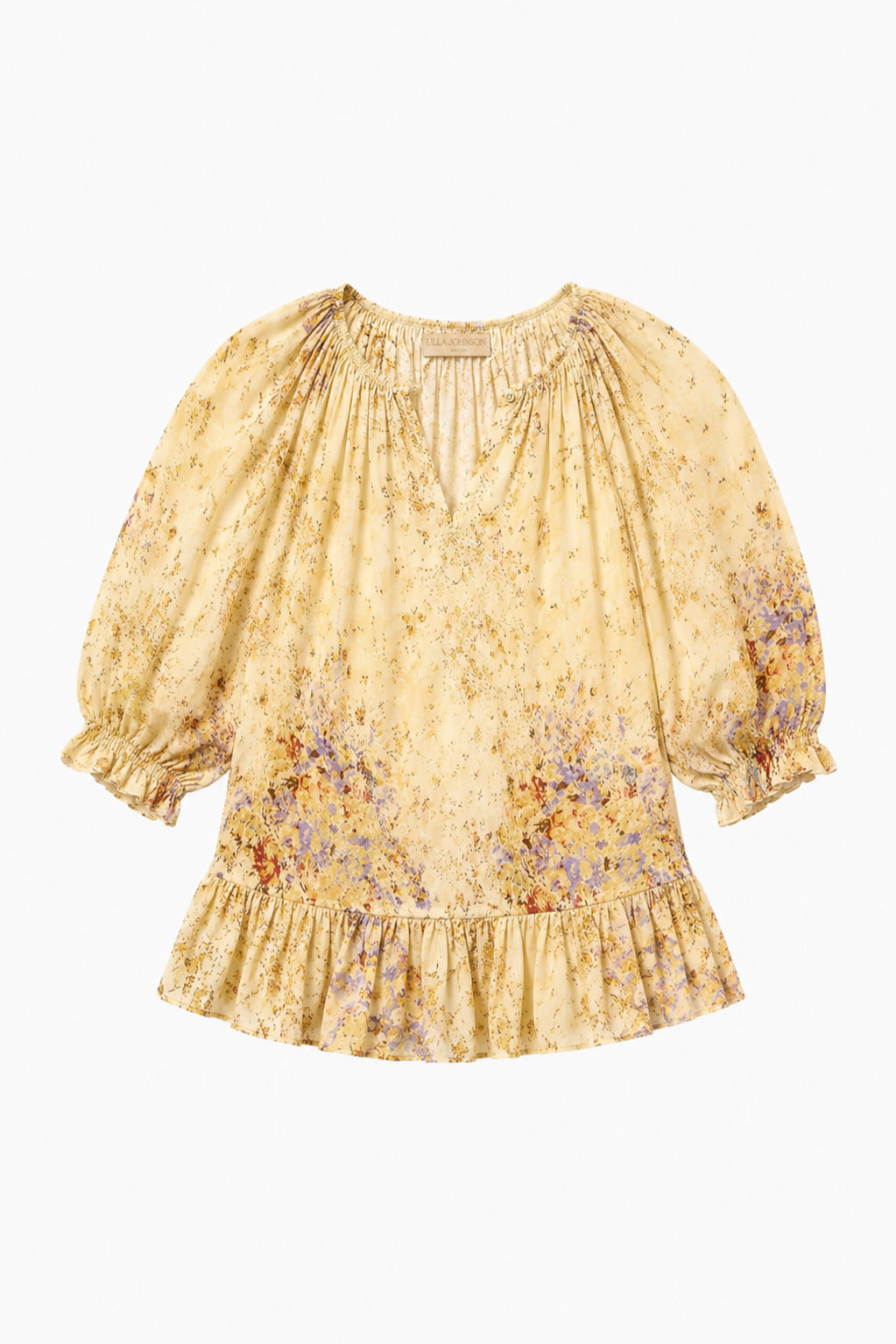 Elise SS Silk Blouse - Forsythia