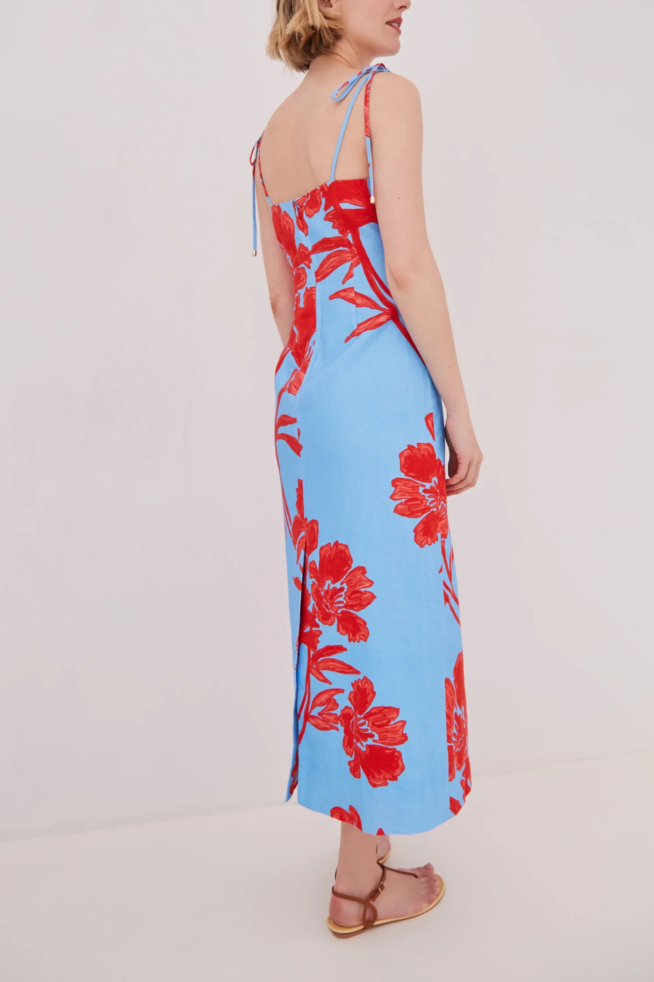 Chelsea Dress - Flora Shadow Sky