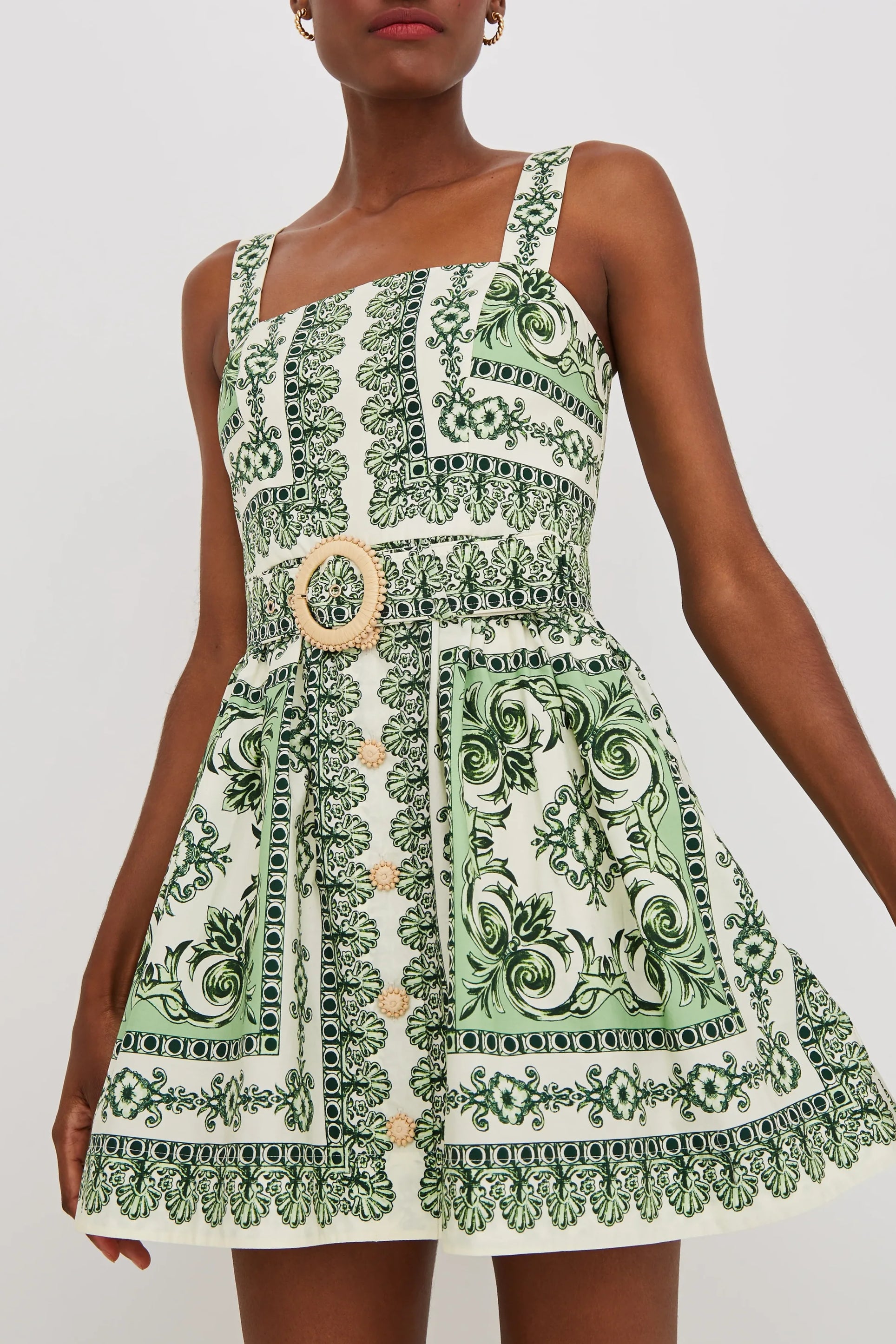 Candy Mini Dress - Hudson Scarf Mint