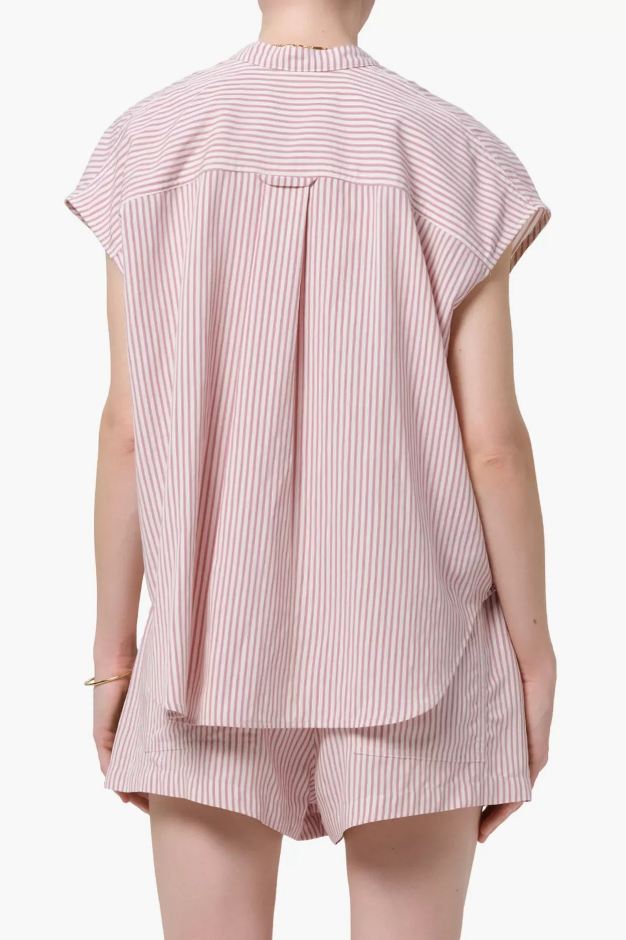 Penelope Blouse - Raspberry Stripe