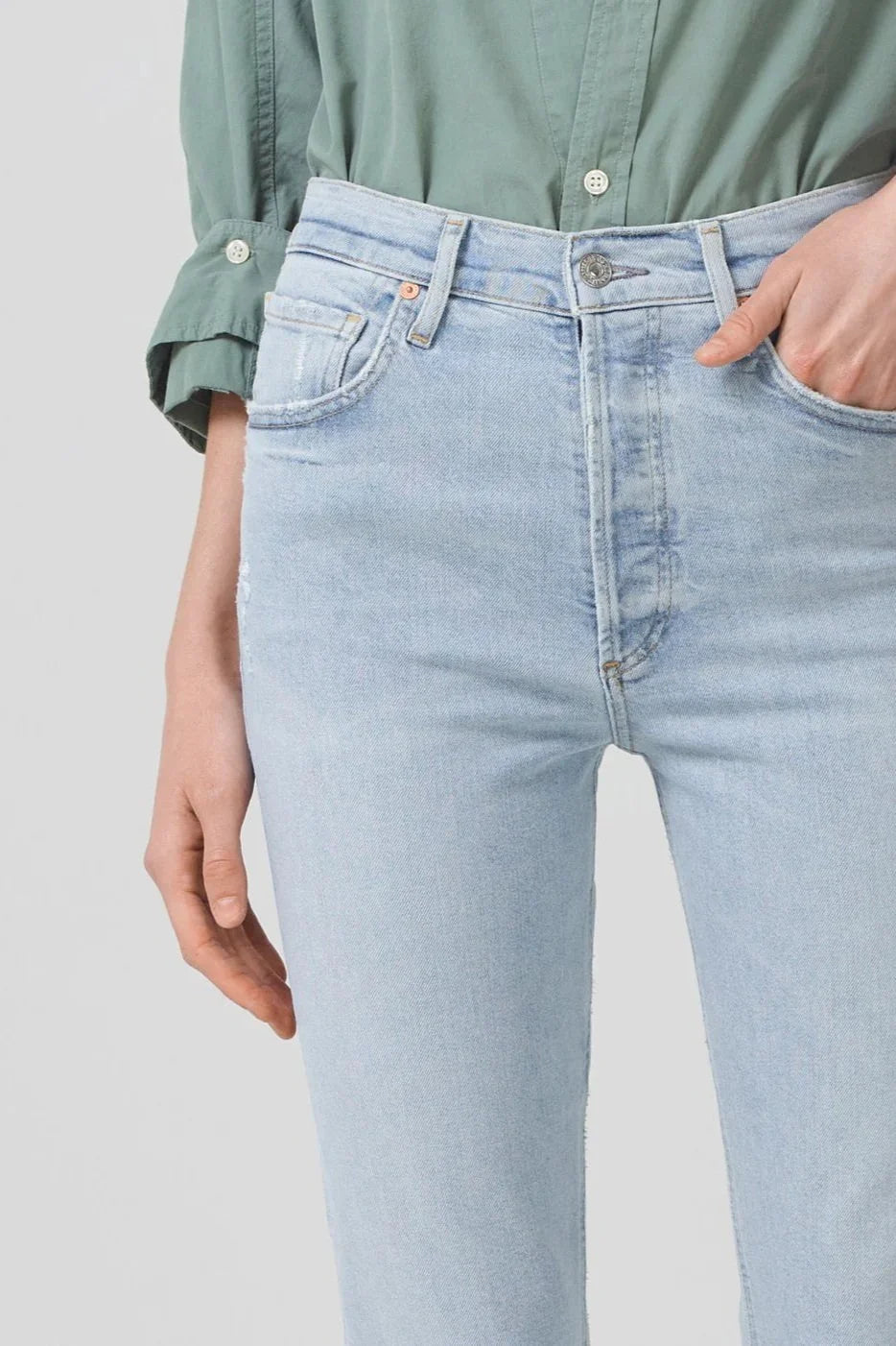 Jolene High Rise Vintage Slim - Lush