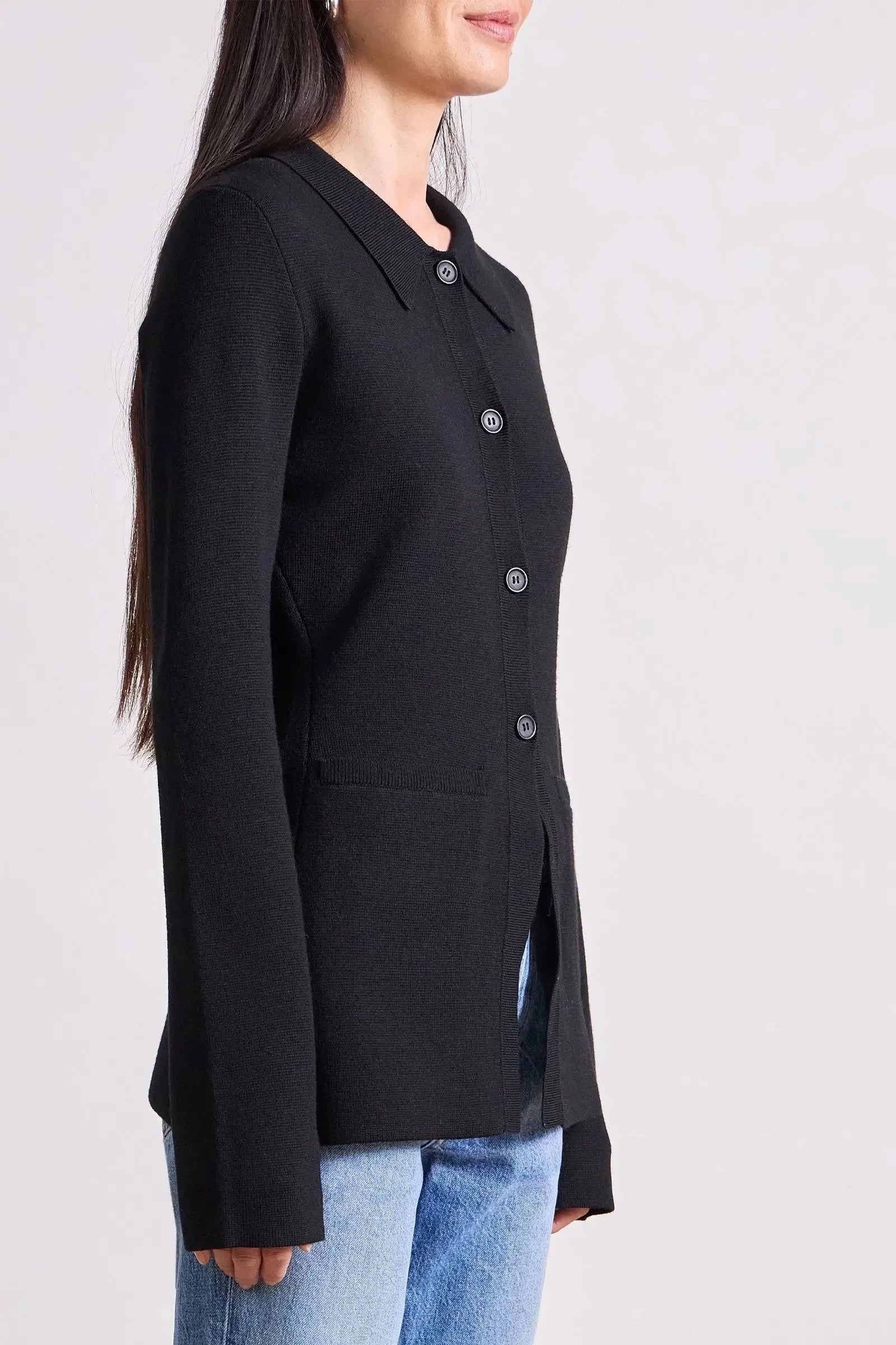 Betti Knit Cardi - Black