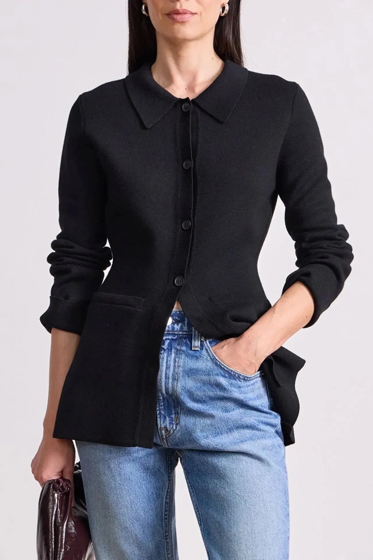 Betti Knit Cardi - Black