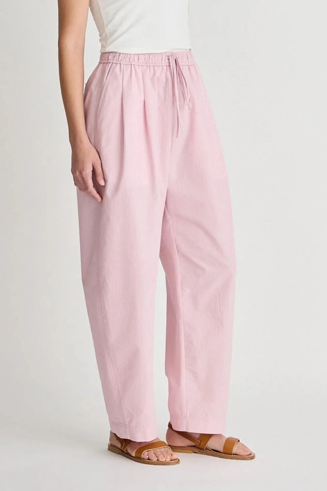 Everyday Pull On-Pant - Pink Taffy Stripe