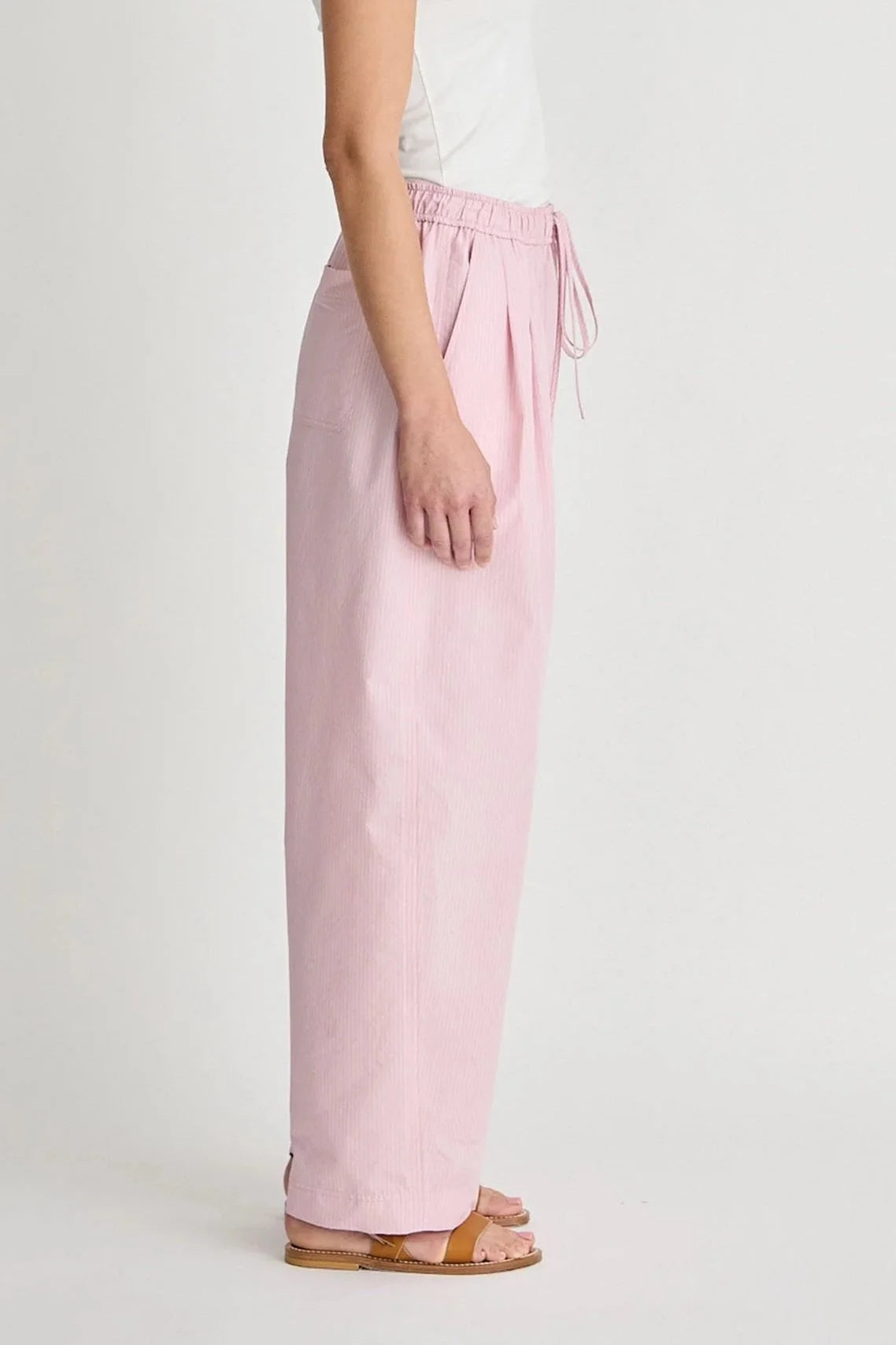 Everyday Pull On-Pant - Pink Taffy Stripe