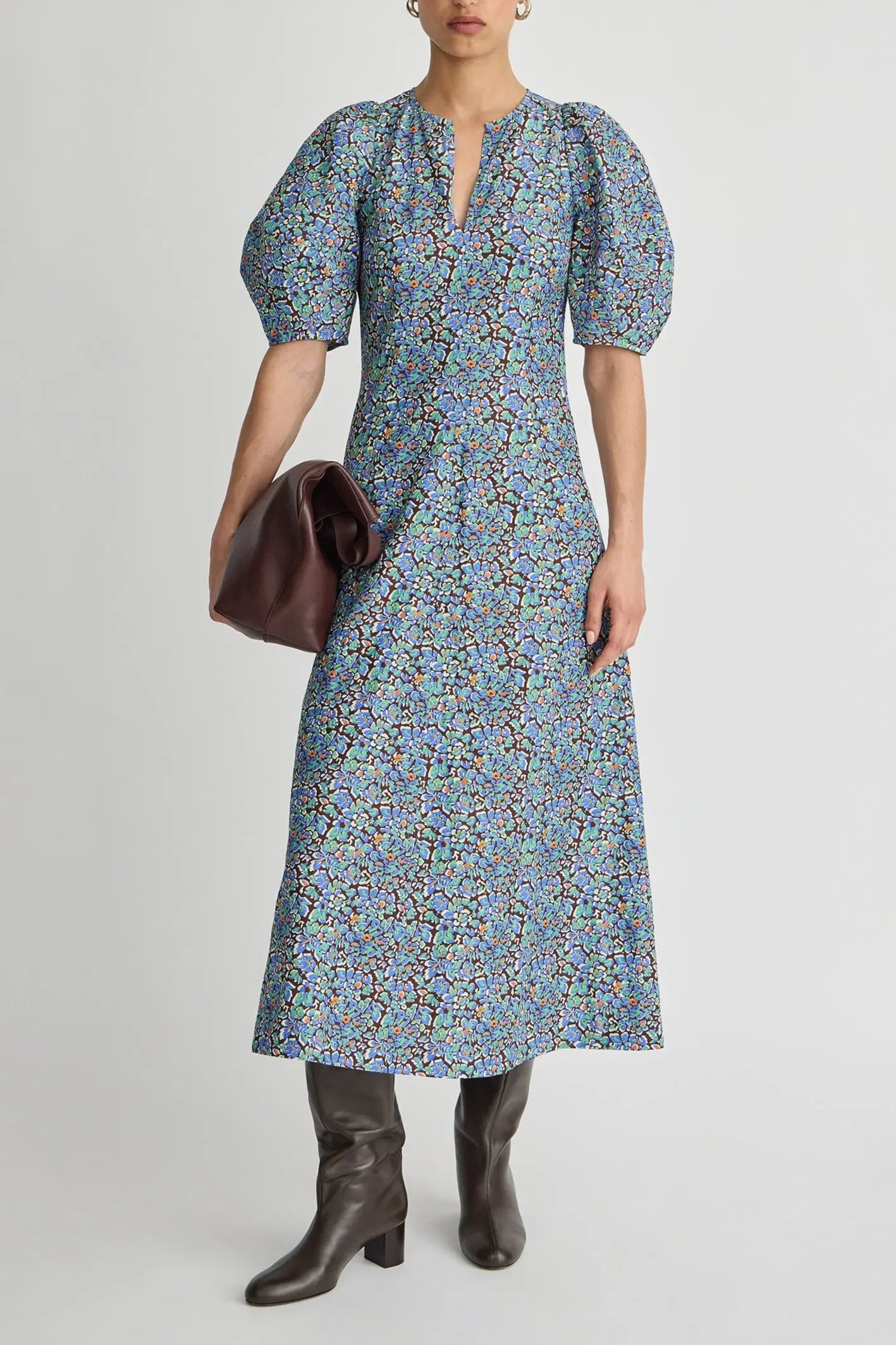 Sculpted Sabina Maxi Dress - Cloud Cottage Floral