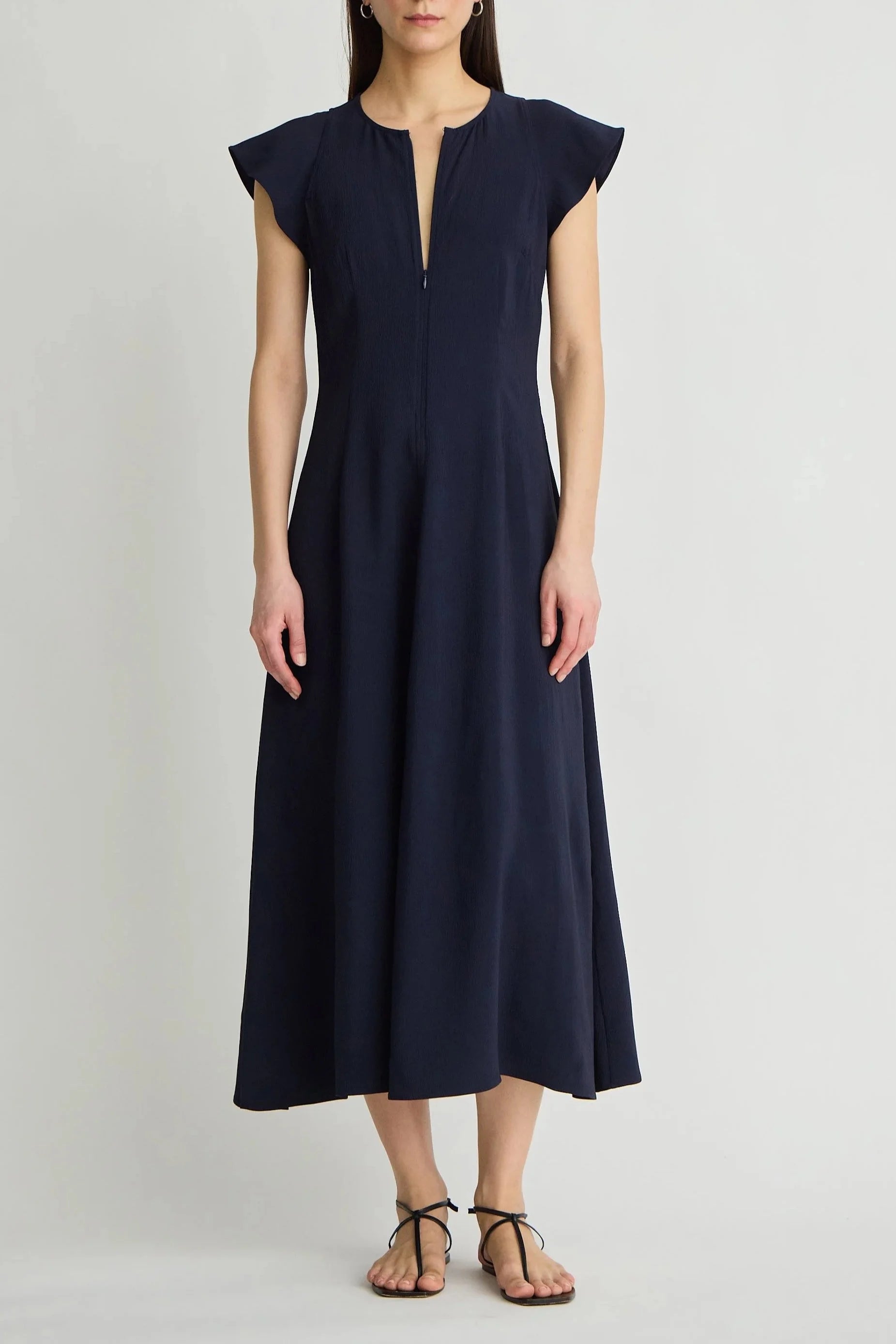 Gisa Zip Dress - Midnight