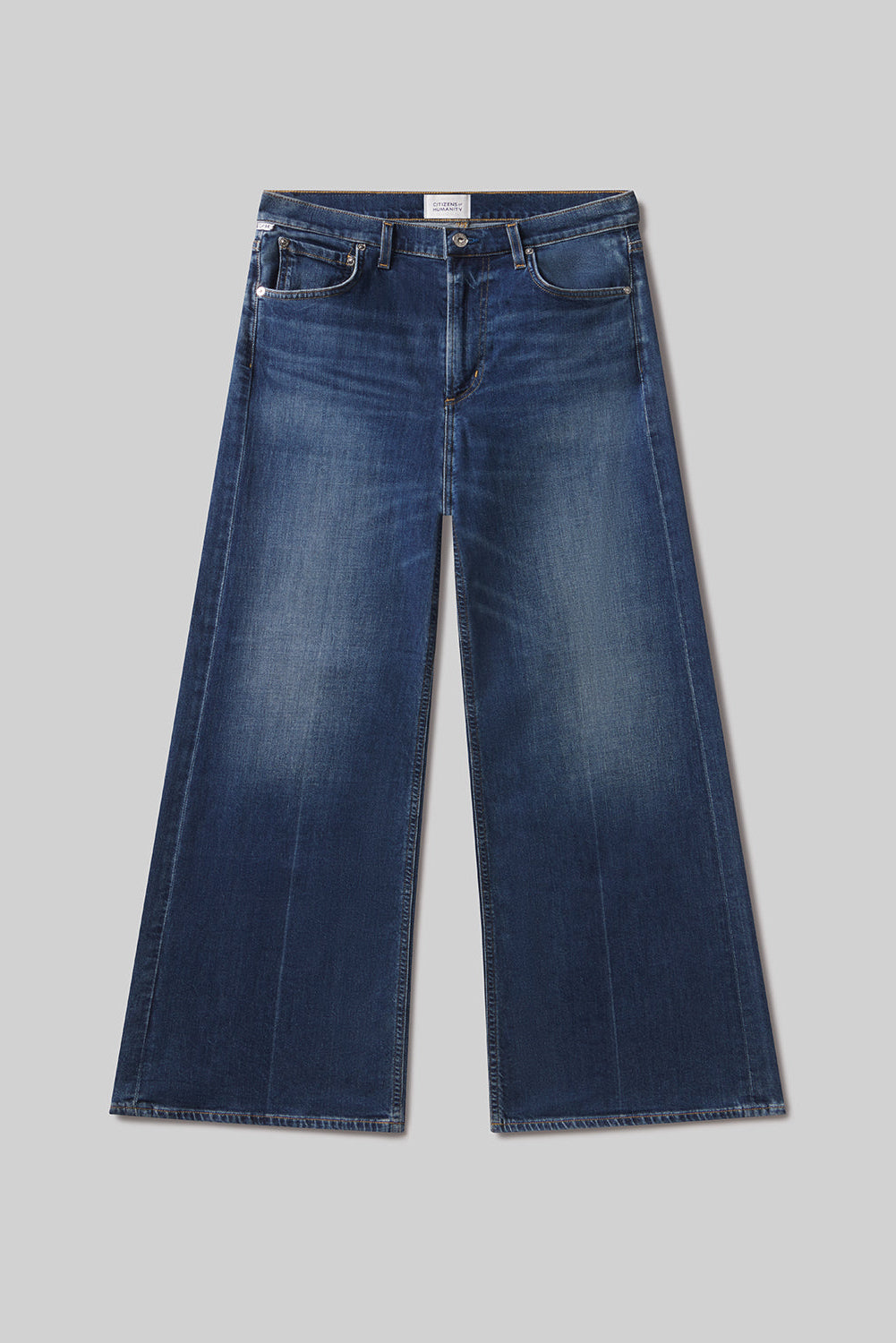Lyra Long Wide Leg in Elm - flat