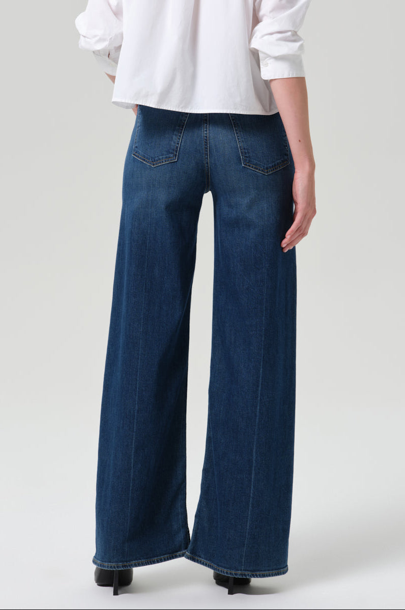 Lyra Long Wide Leg in Elm - back