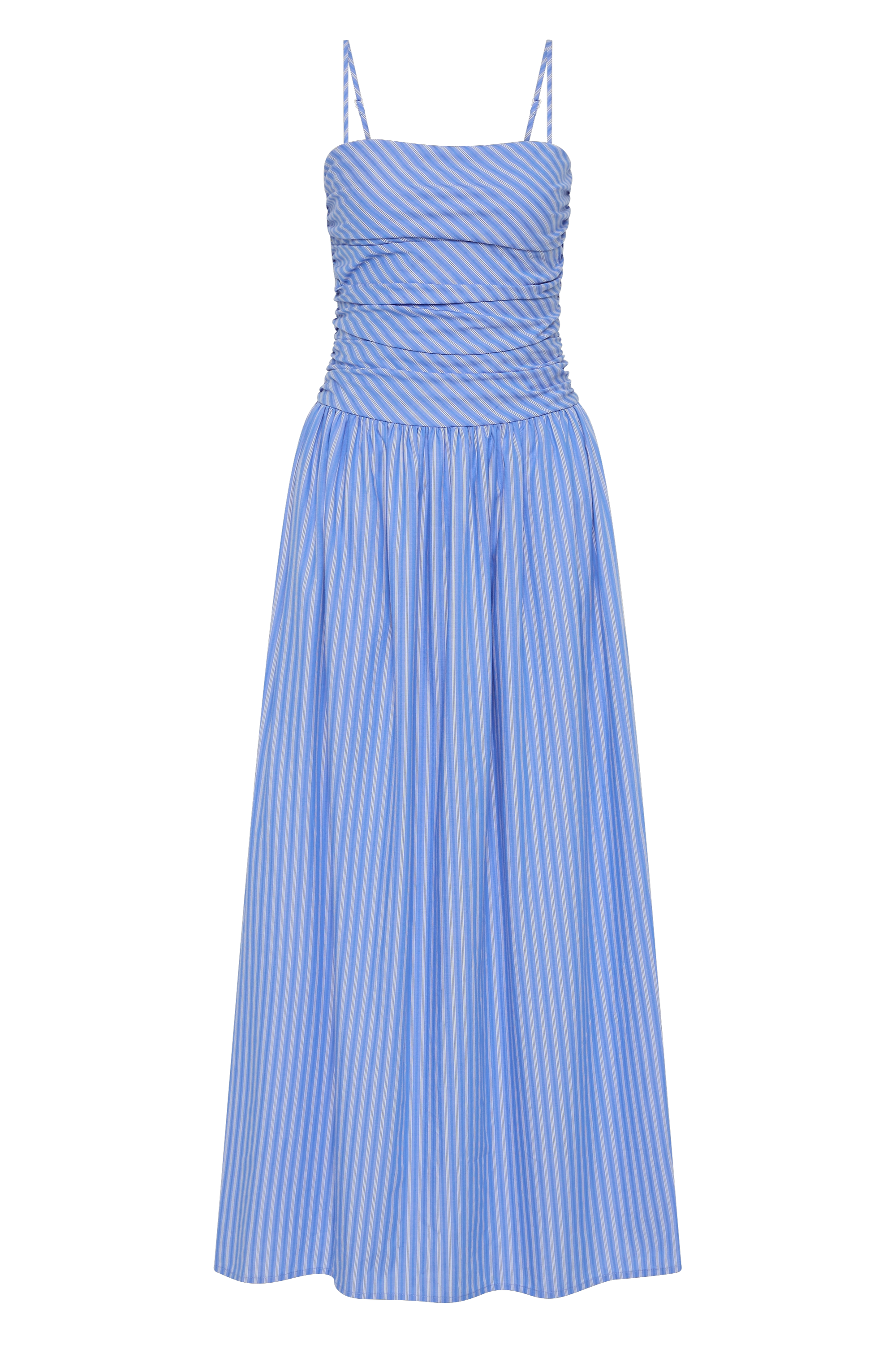 Portlligat Maxi Dress - Joao Stripe Azulejo Blue