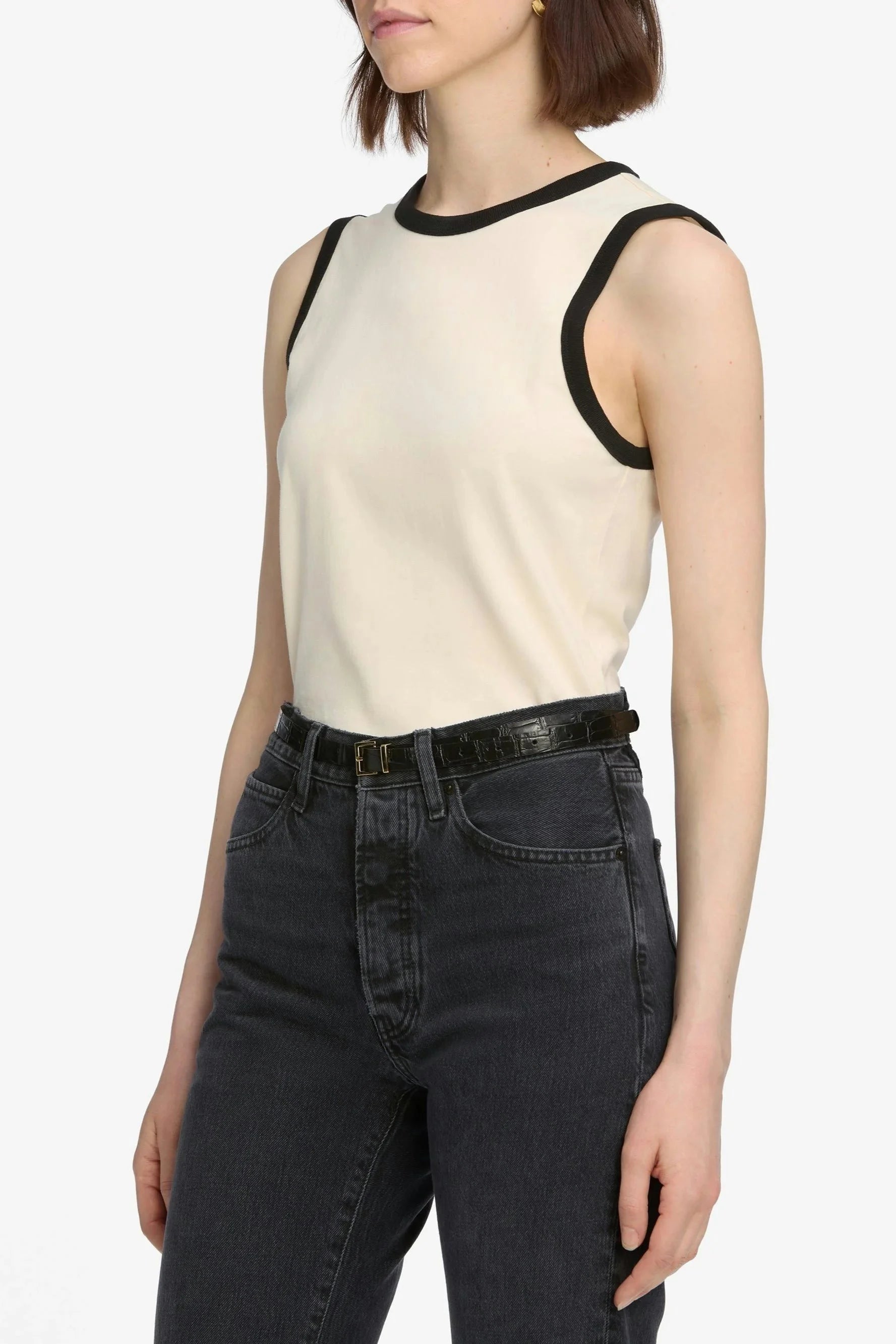 The Ringer Tank - Cream