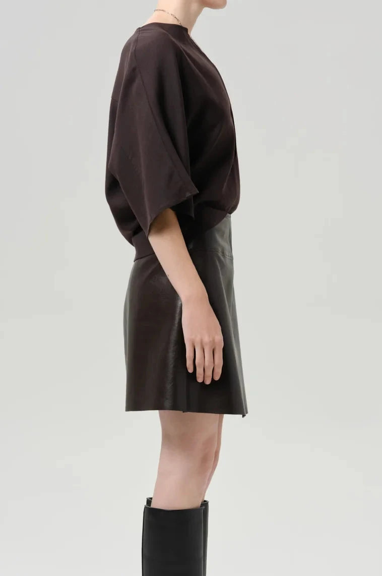 Soraya Knee Length Skirt - Chocolate