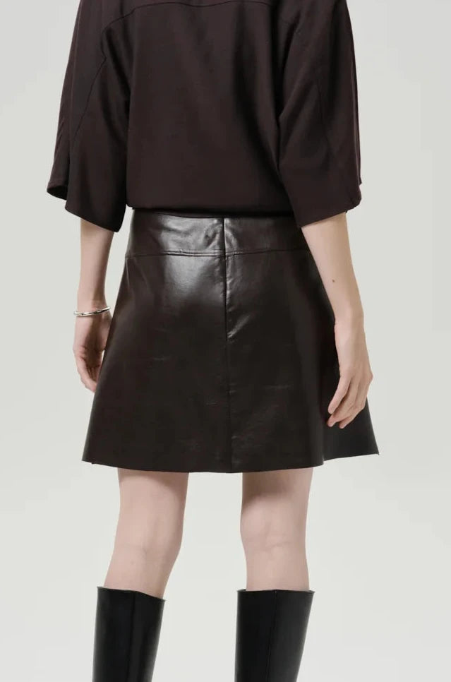 Soraya Knee Length Skirt - Chocolate
