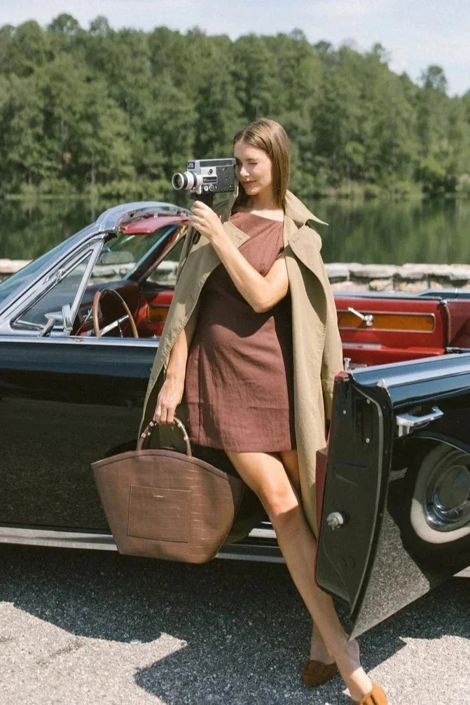 J. Lowery Tote - Espresso Croc