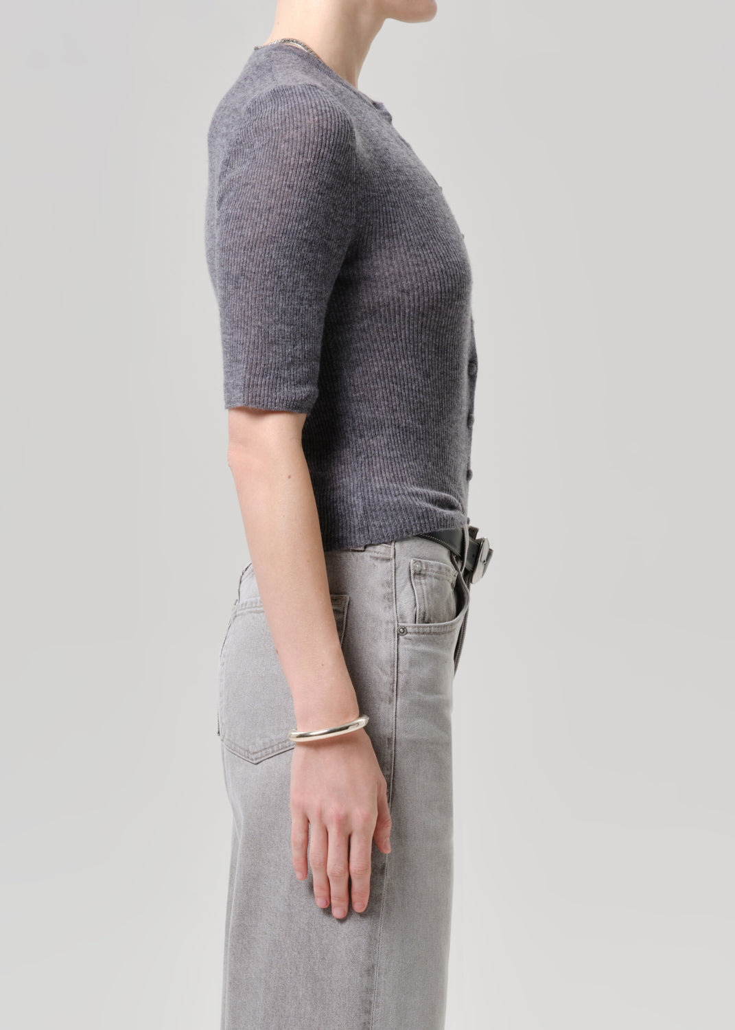 Tabitha Cardigan - Charcoal Heather
