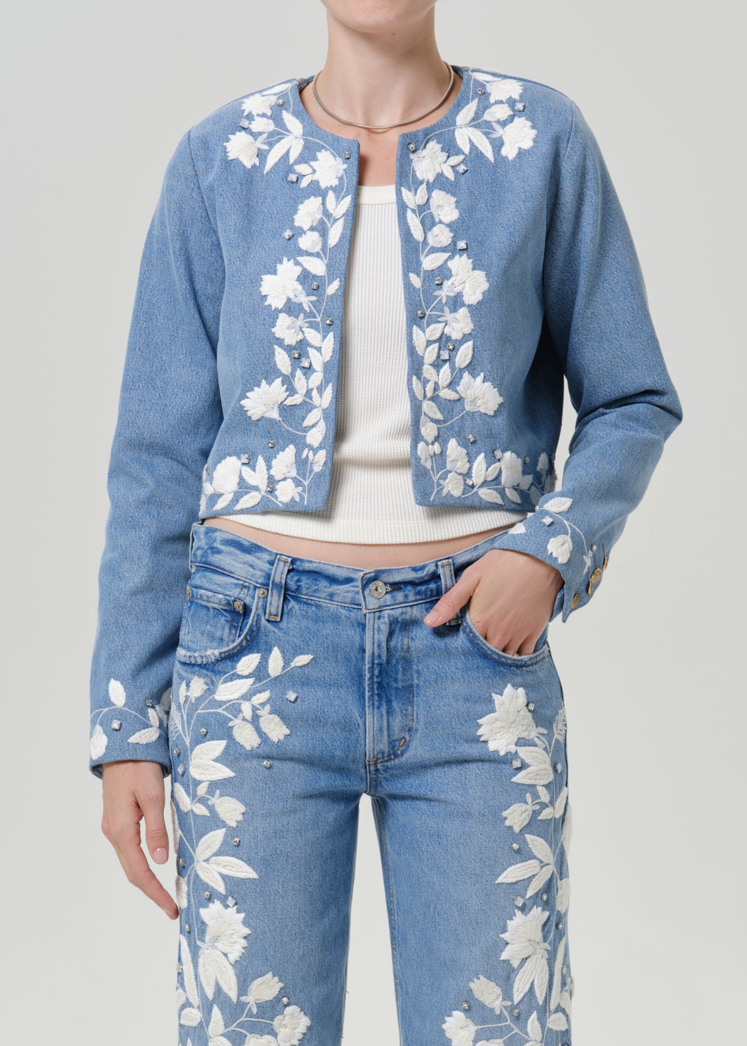 Flora Jacket in Cupid - front