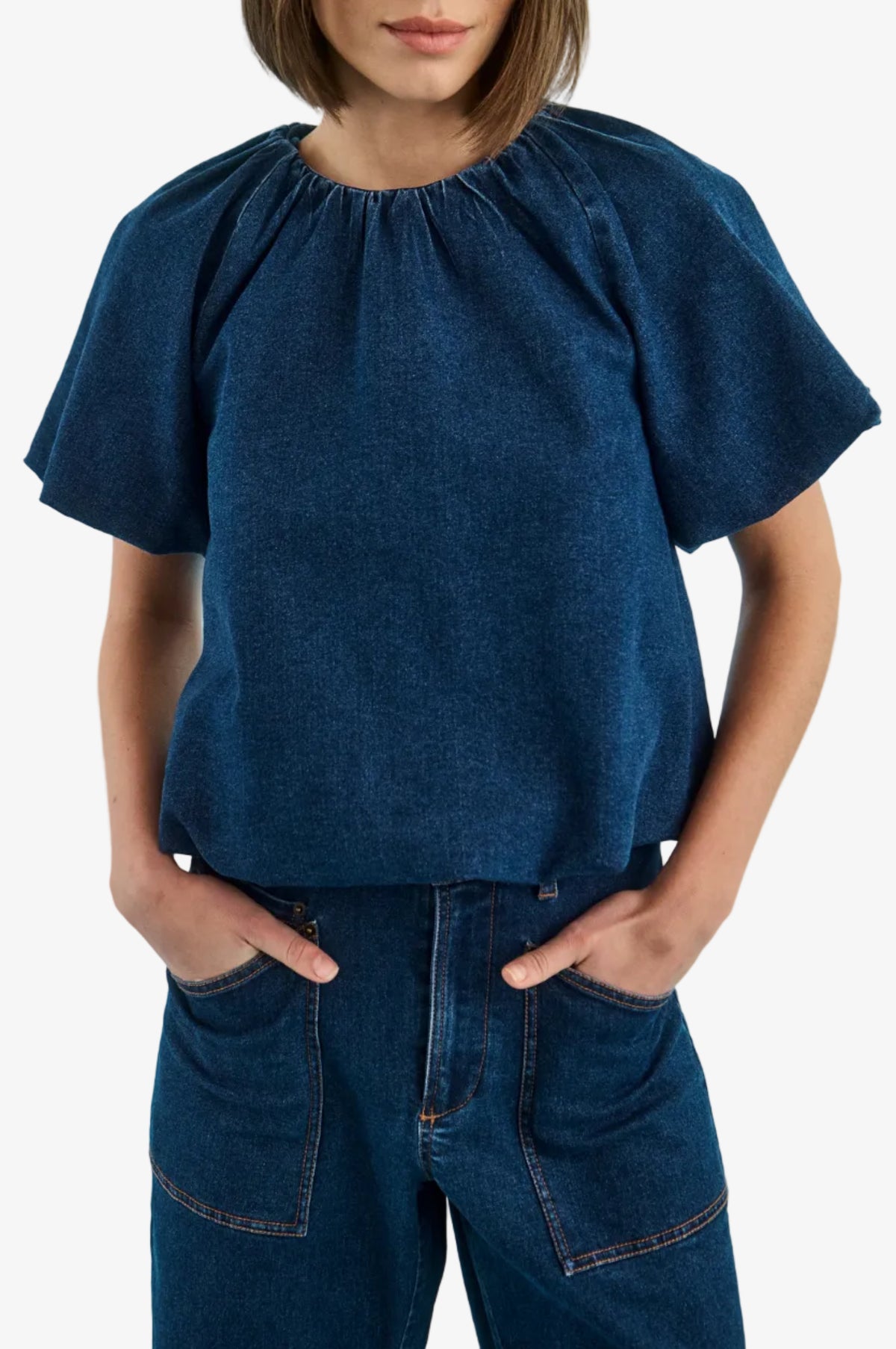 Mika Top - Blue Ridge Denim