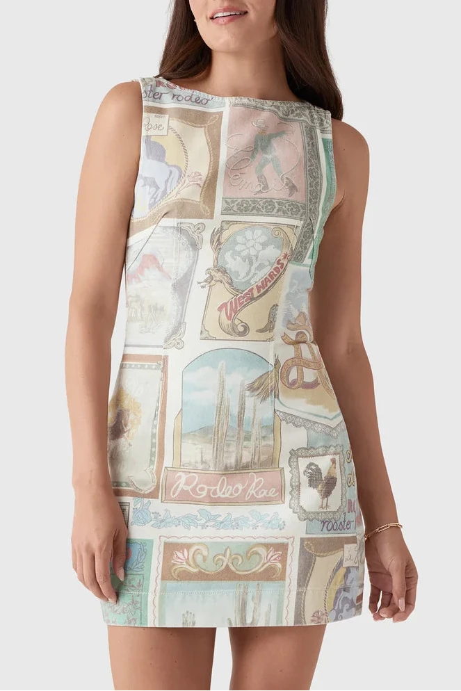 Andie Denim Mini Dress - Multi