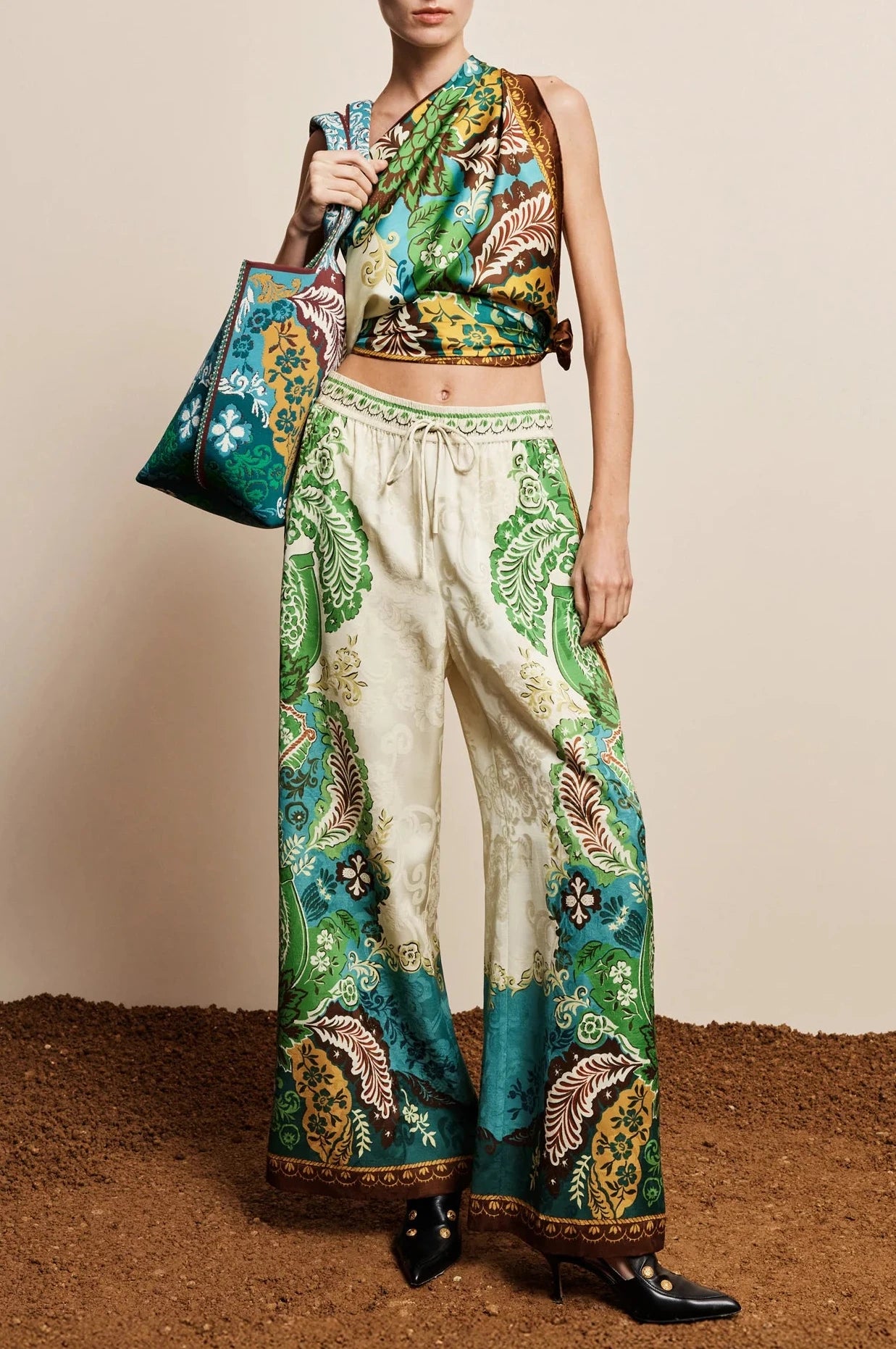 Florence Silk Scarf Multi