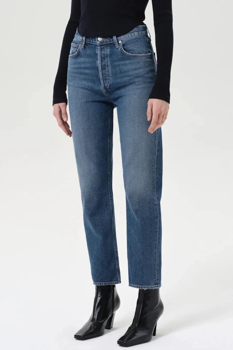 90's Pinch Waist Crop - Overcast