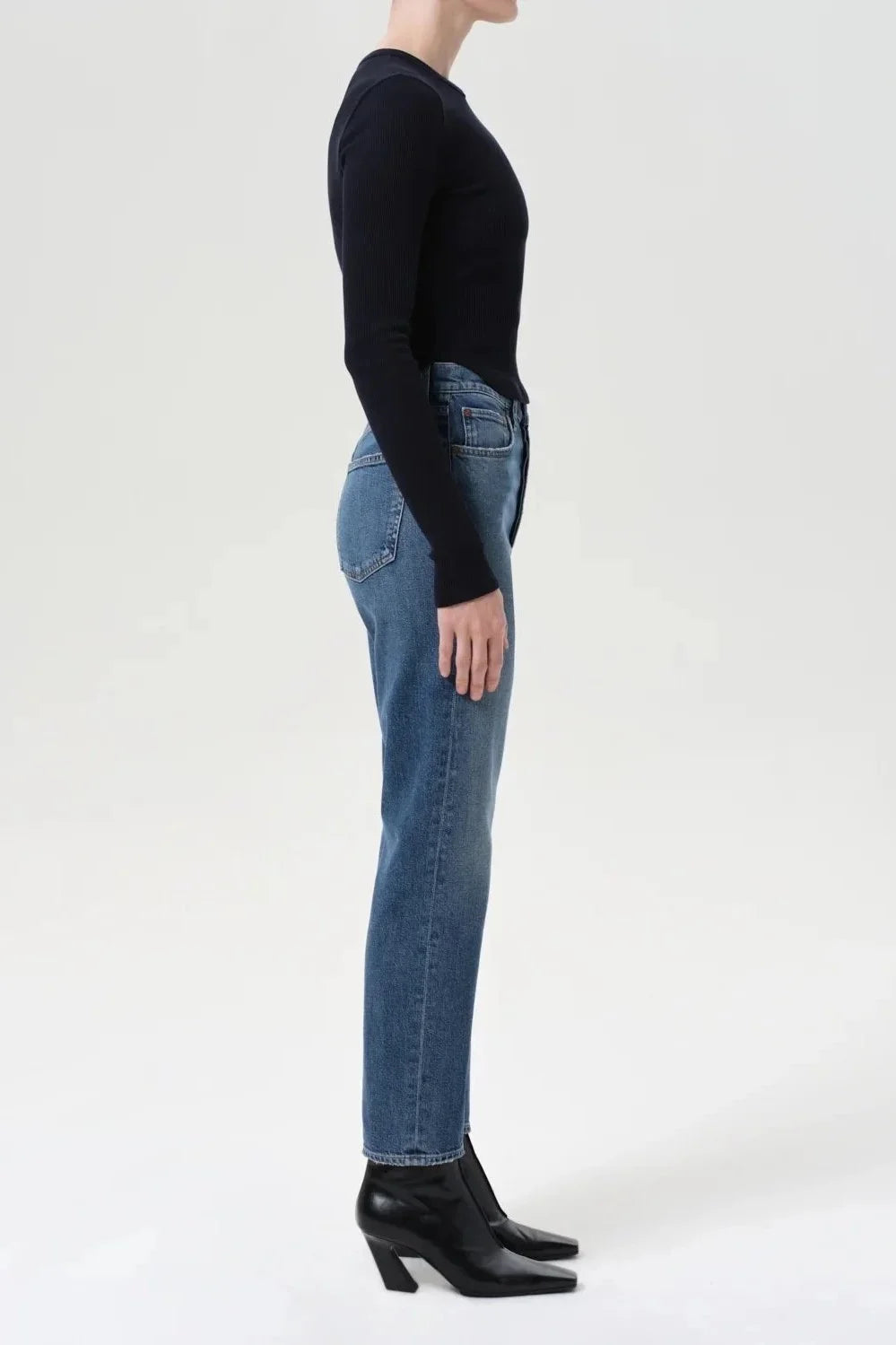 90's Pinch Waist Crop - Overcast