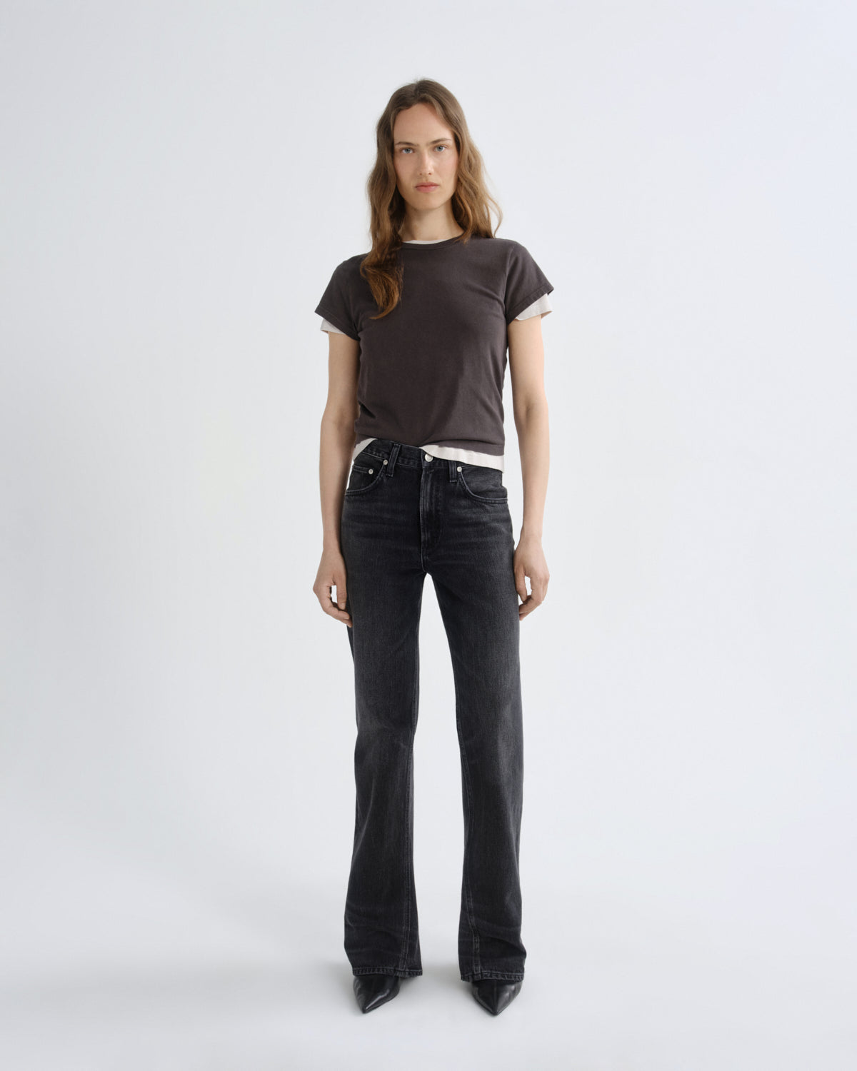 Adine Shrunken Tee - Forge