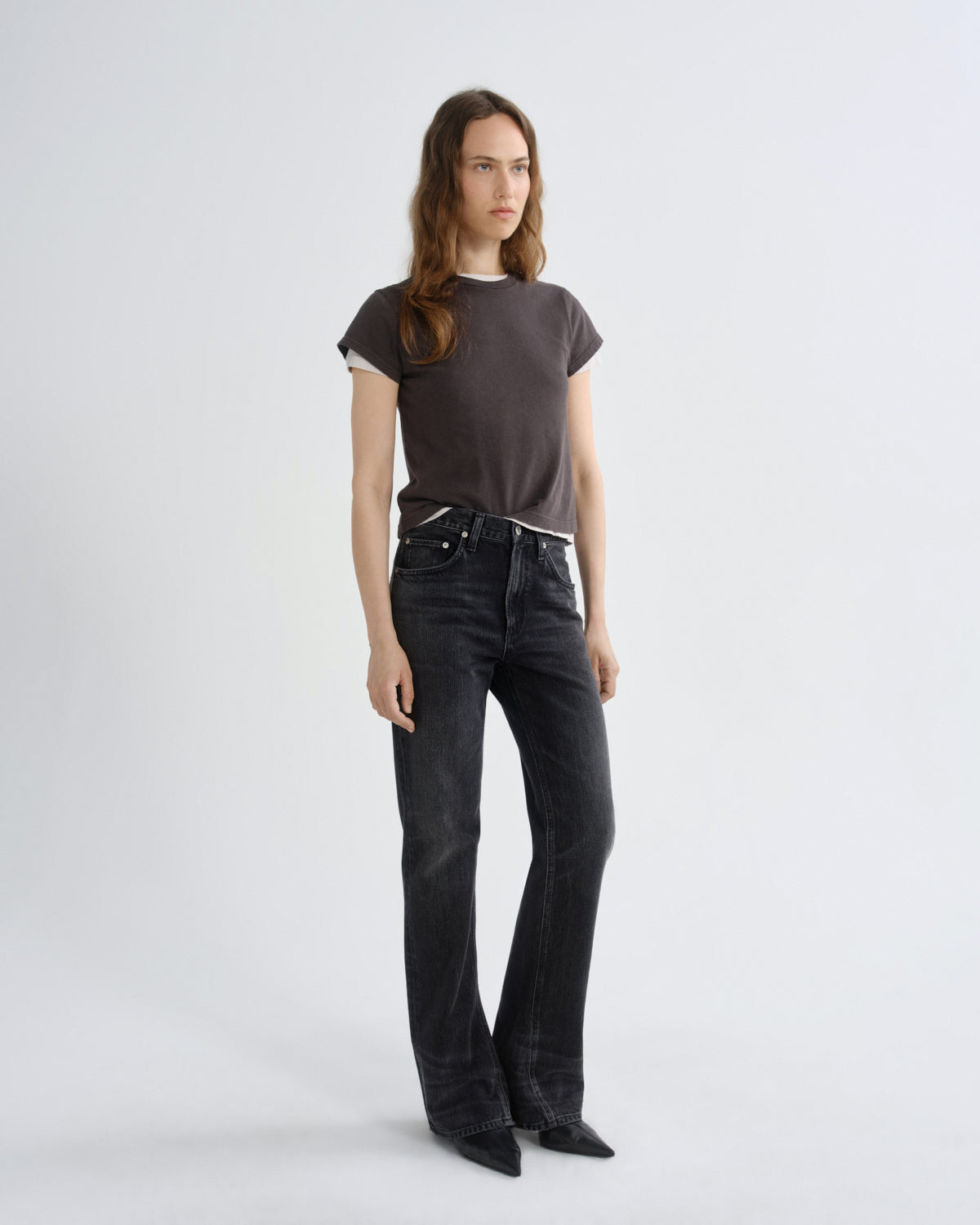 Adine Shrunken Tee - Forge