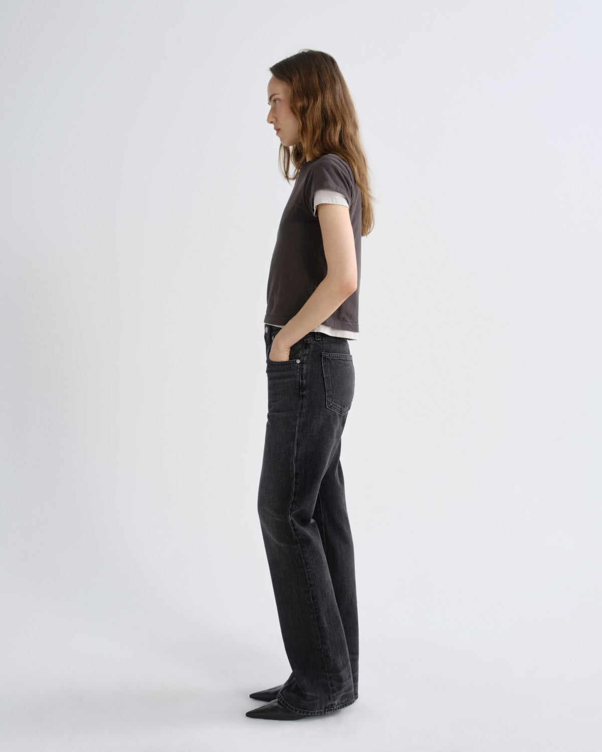 Adine Shrunken Tee - Forge