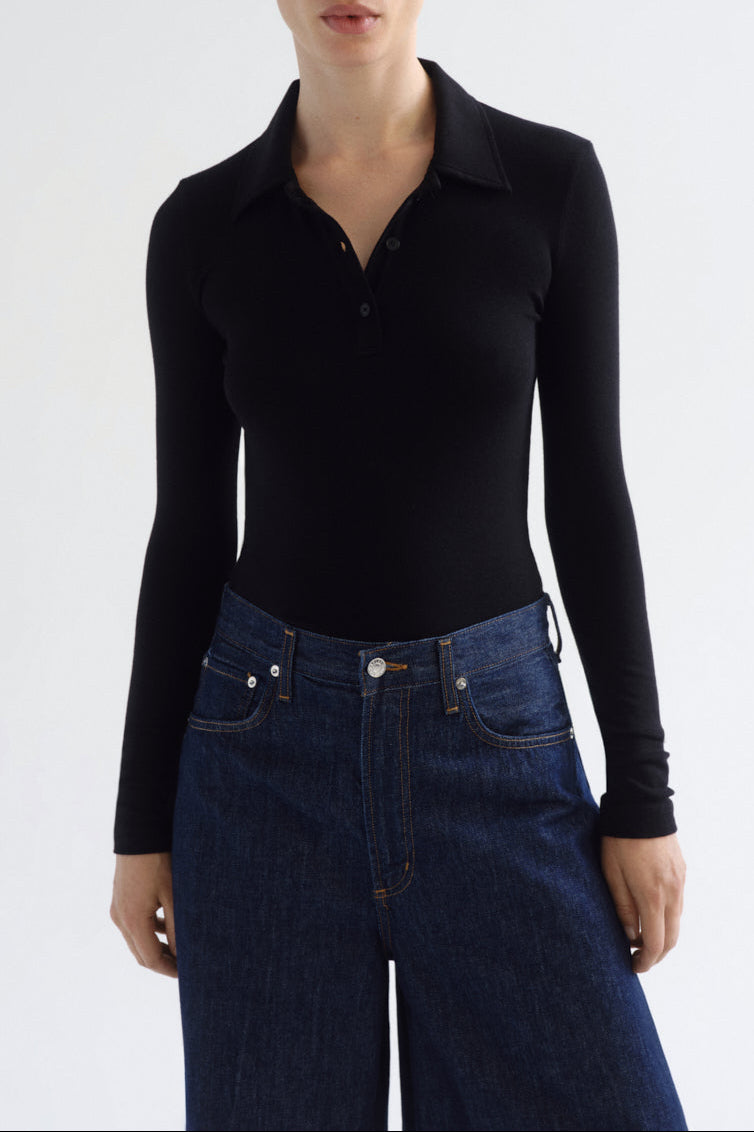 Amos Polo in Black - front