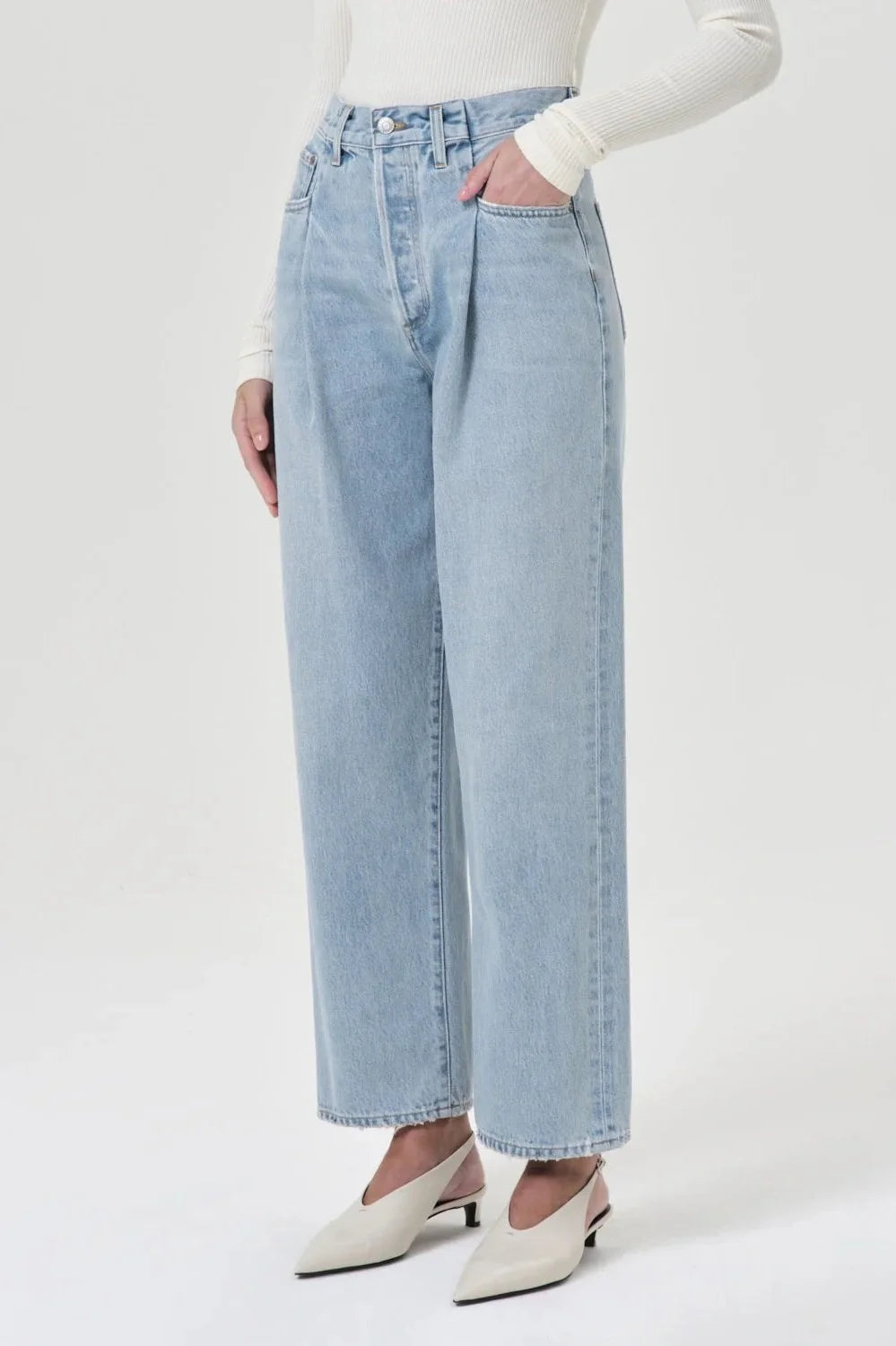 Fold Waistband Jean - Sideline