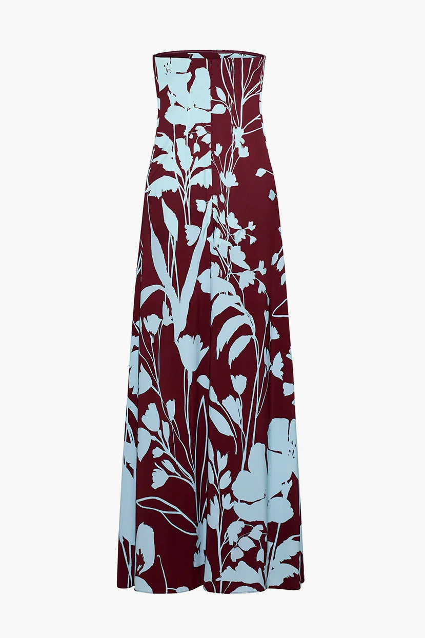 Benita Dress - Botanic Maroon